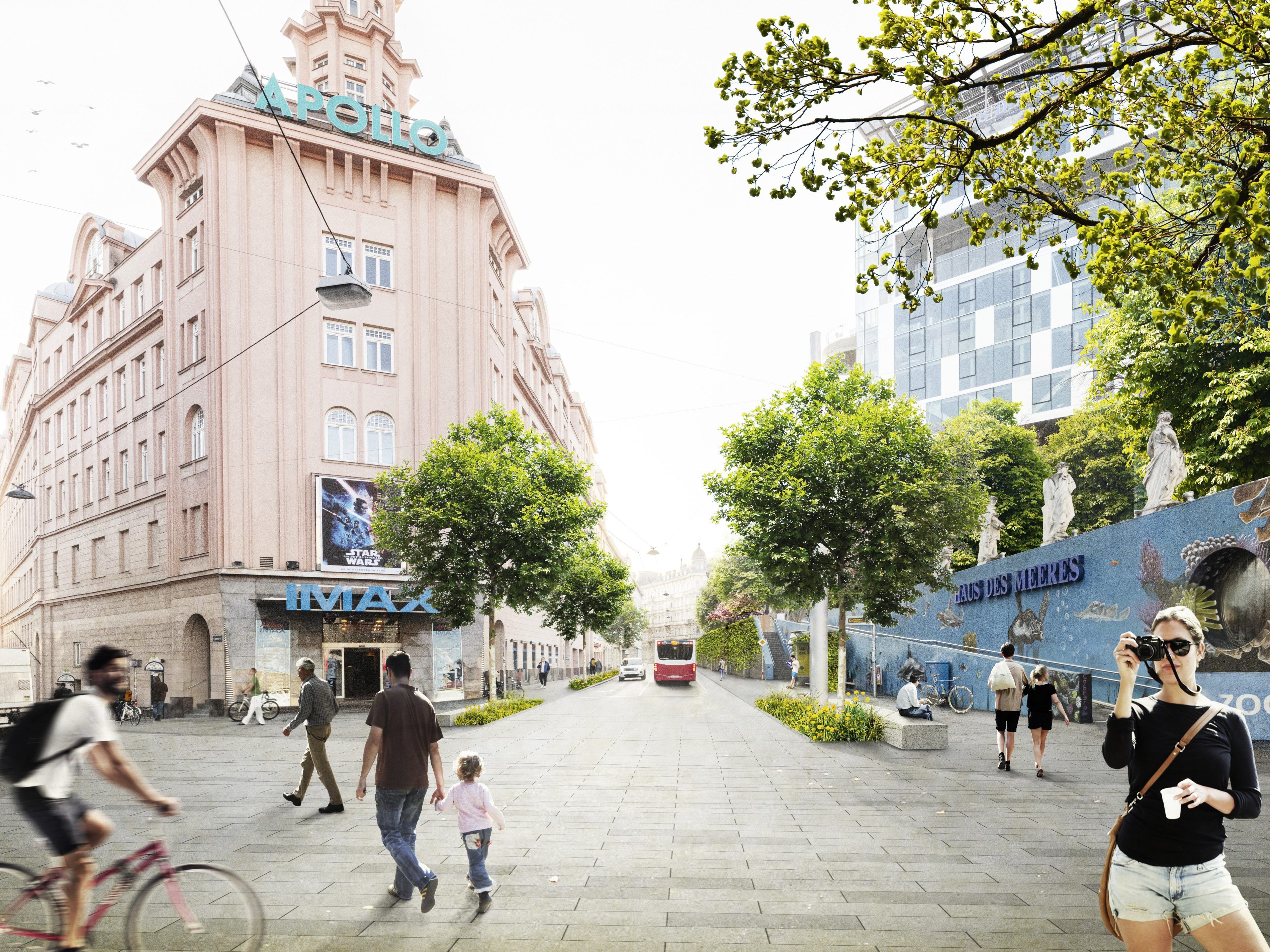 Die Grünen präsentierten ihre Pläne für die Neugestaltung der Gumpendorfer Straße. Die Grünen präsentierten ihre Pläne für die Neugestaltung der Gumpendorfer Straße.