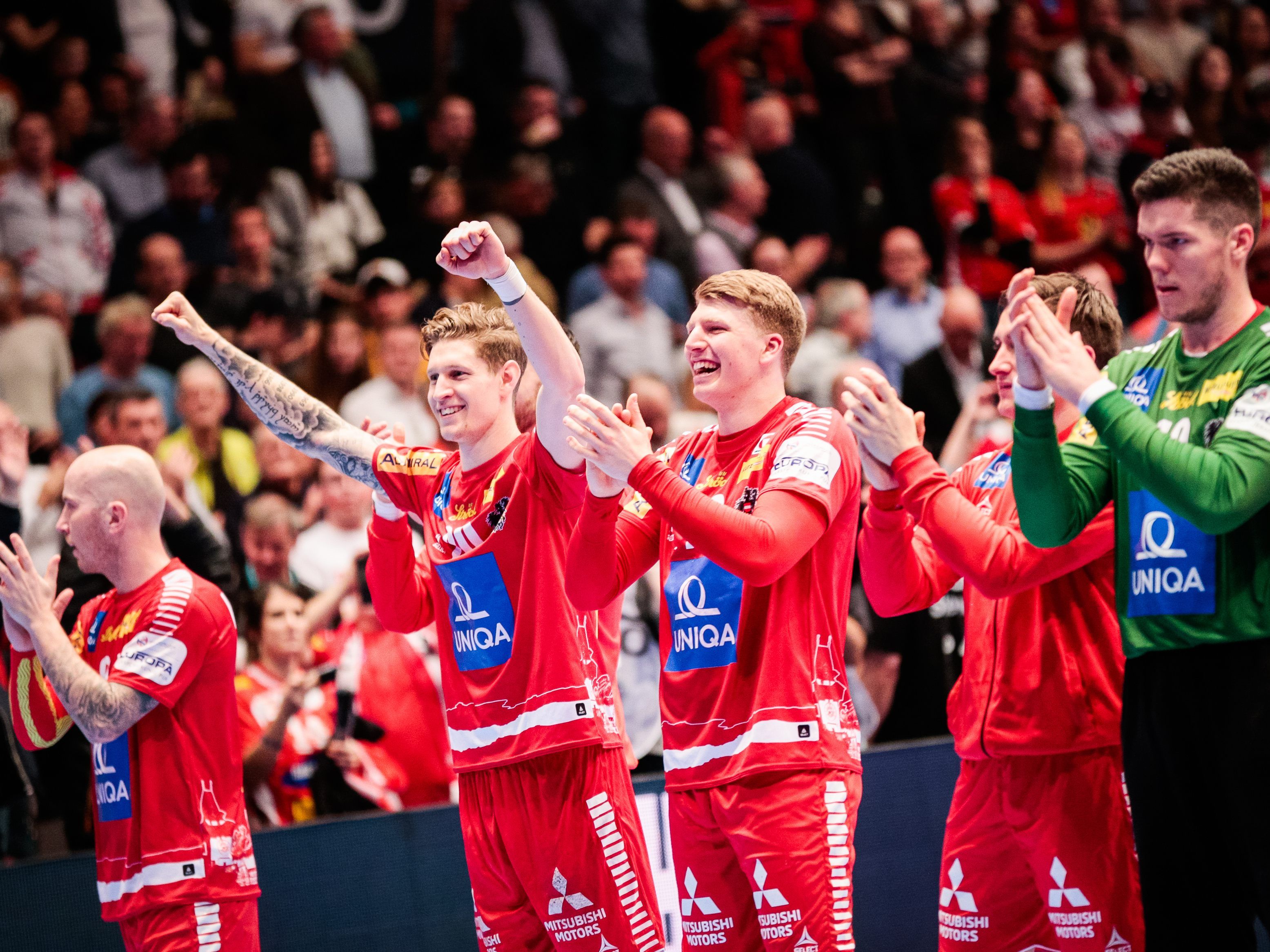 Österreich besiegte die Ukraine bei der Handball-EM.