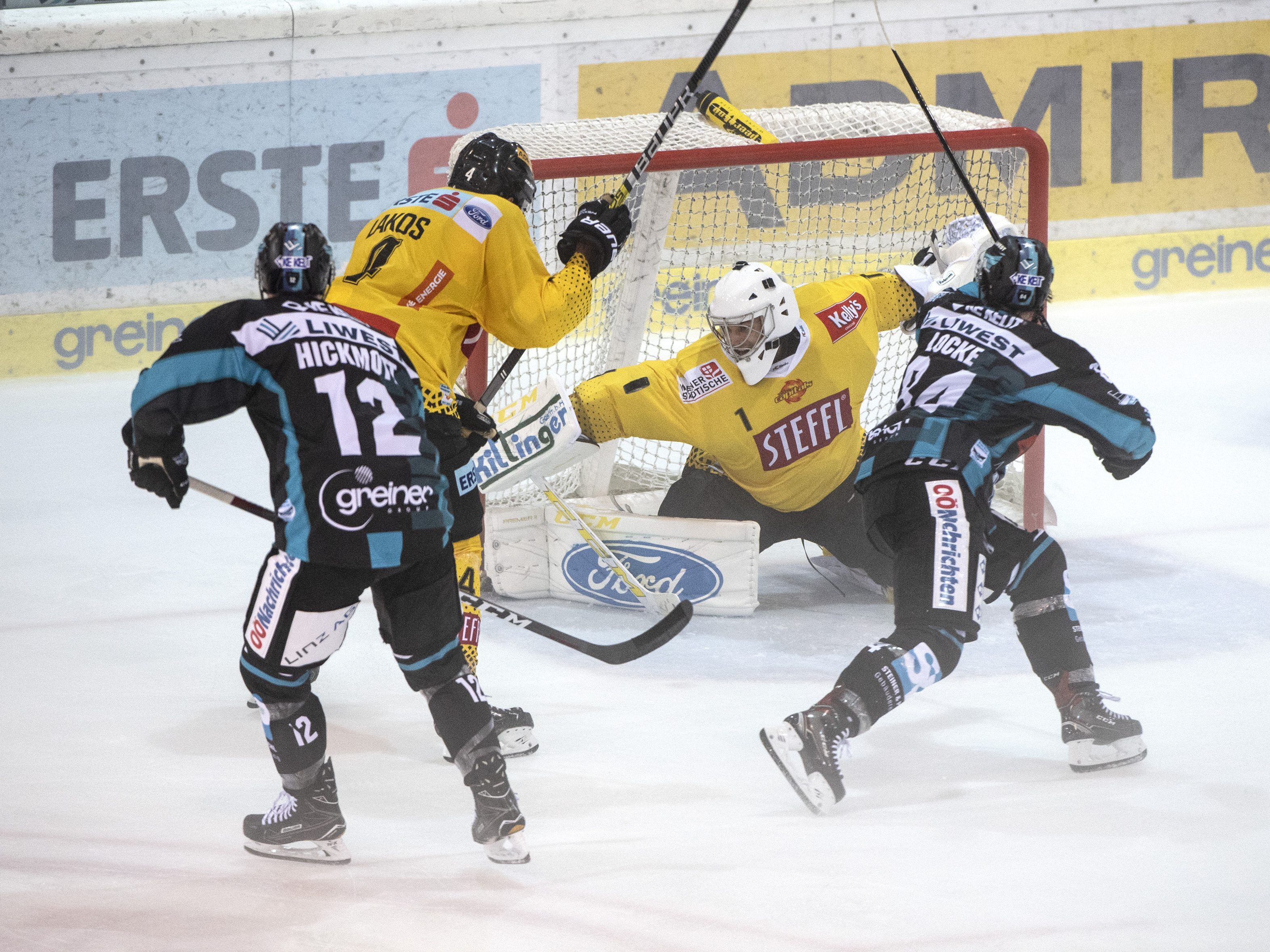 Die Vienna Capitals mussten sich gegen die Linzer geschlagen geben.