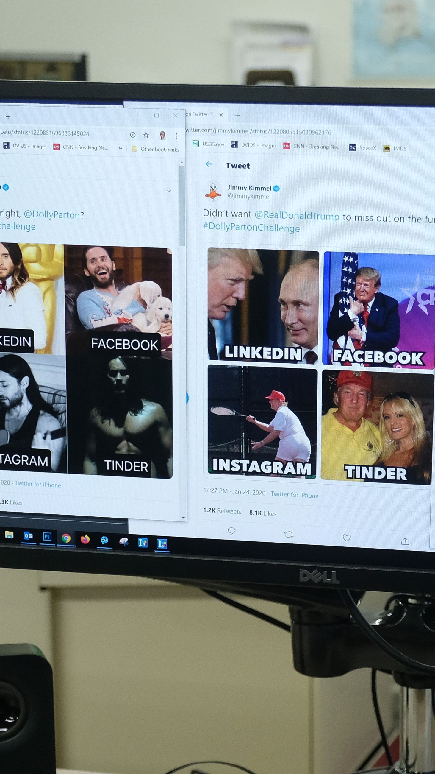 Die #dollypartonchallenge sorgte im Netz für Erheiterung.