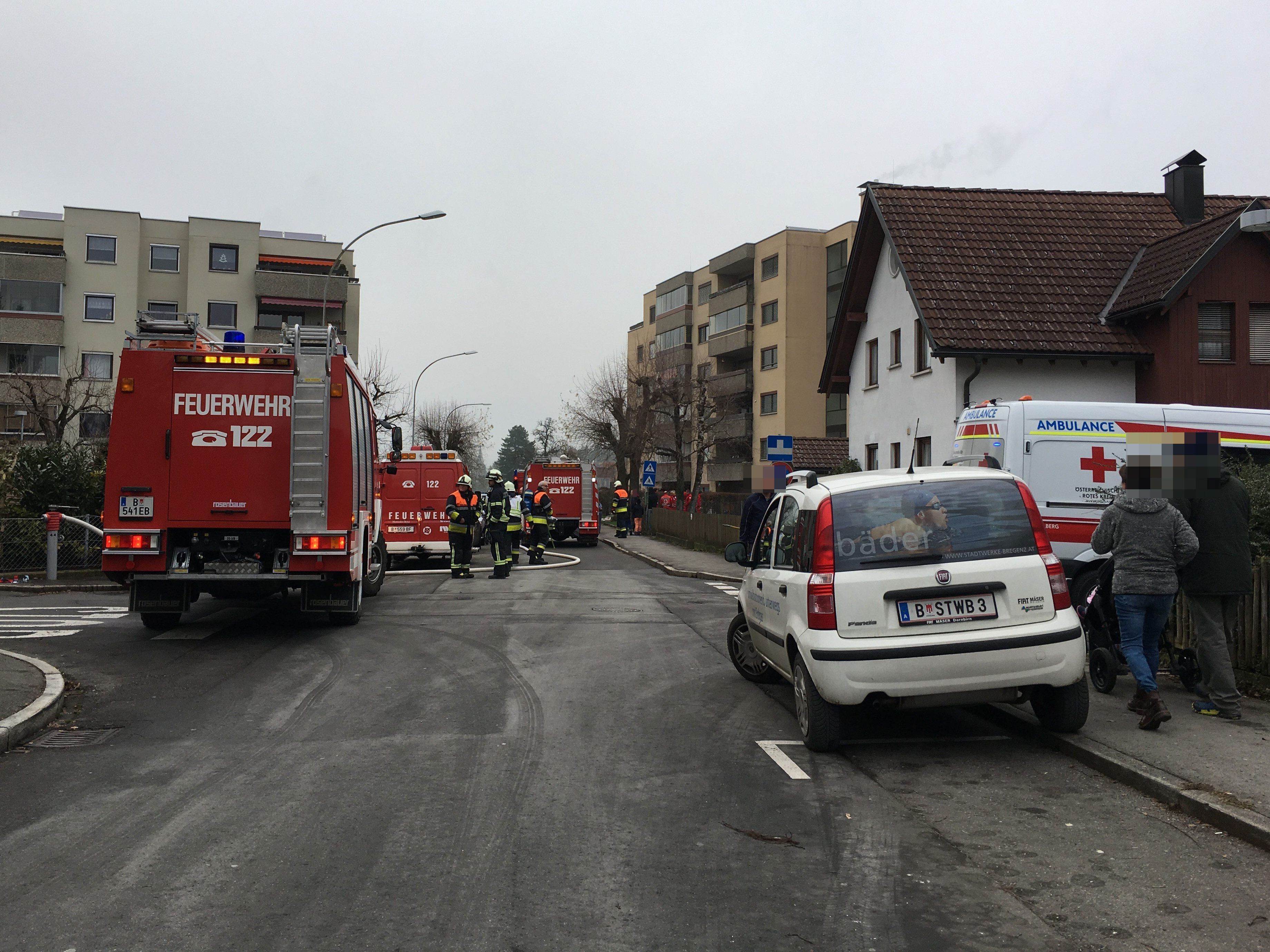 Das Feuer brach in der Zanderstraße aus