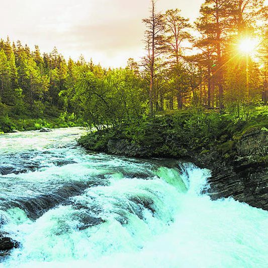 Das Leben gleicht dem Fluss des Wassers: Einmal plätschert es dahin, das andere Mal müssen Hindernisse überwunden werden.