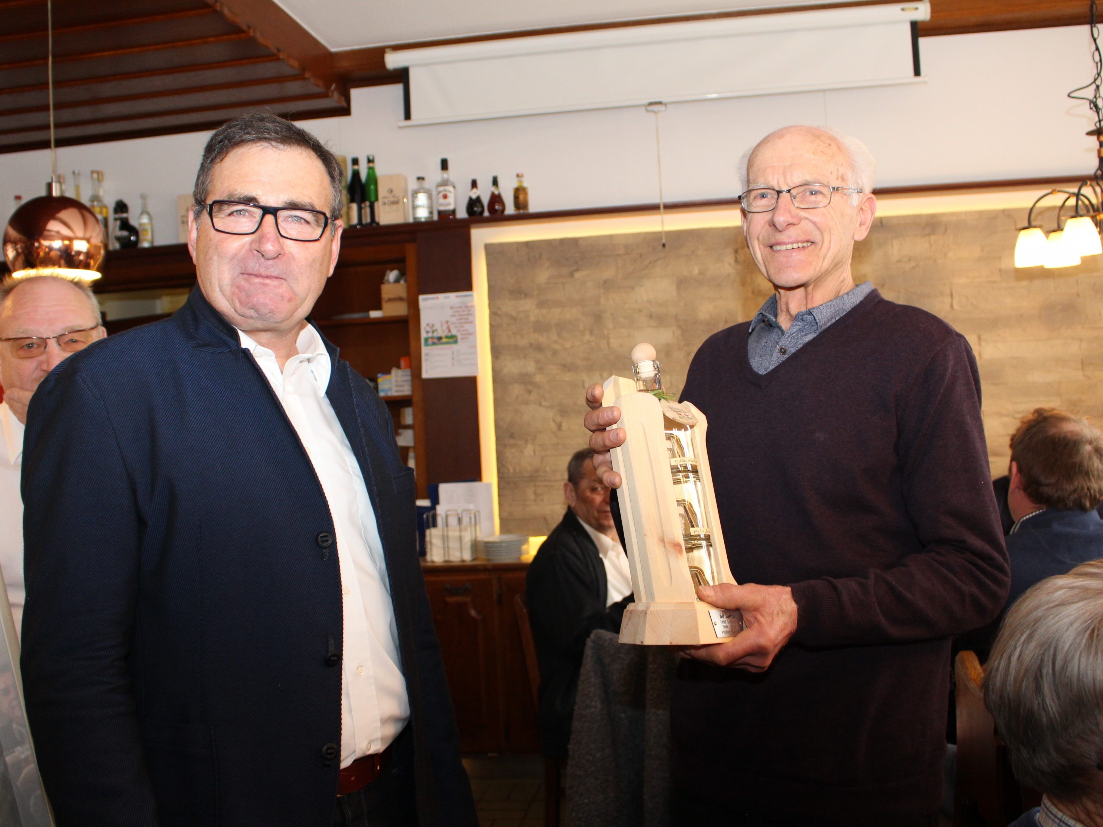 Alfons Lins und Walter Malin (60 Jahre Mitgliedschaft Jubiläum)