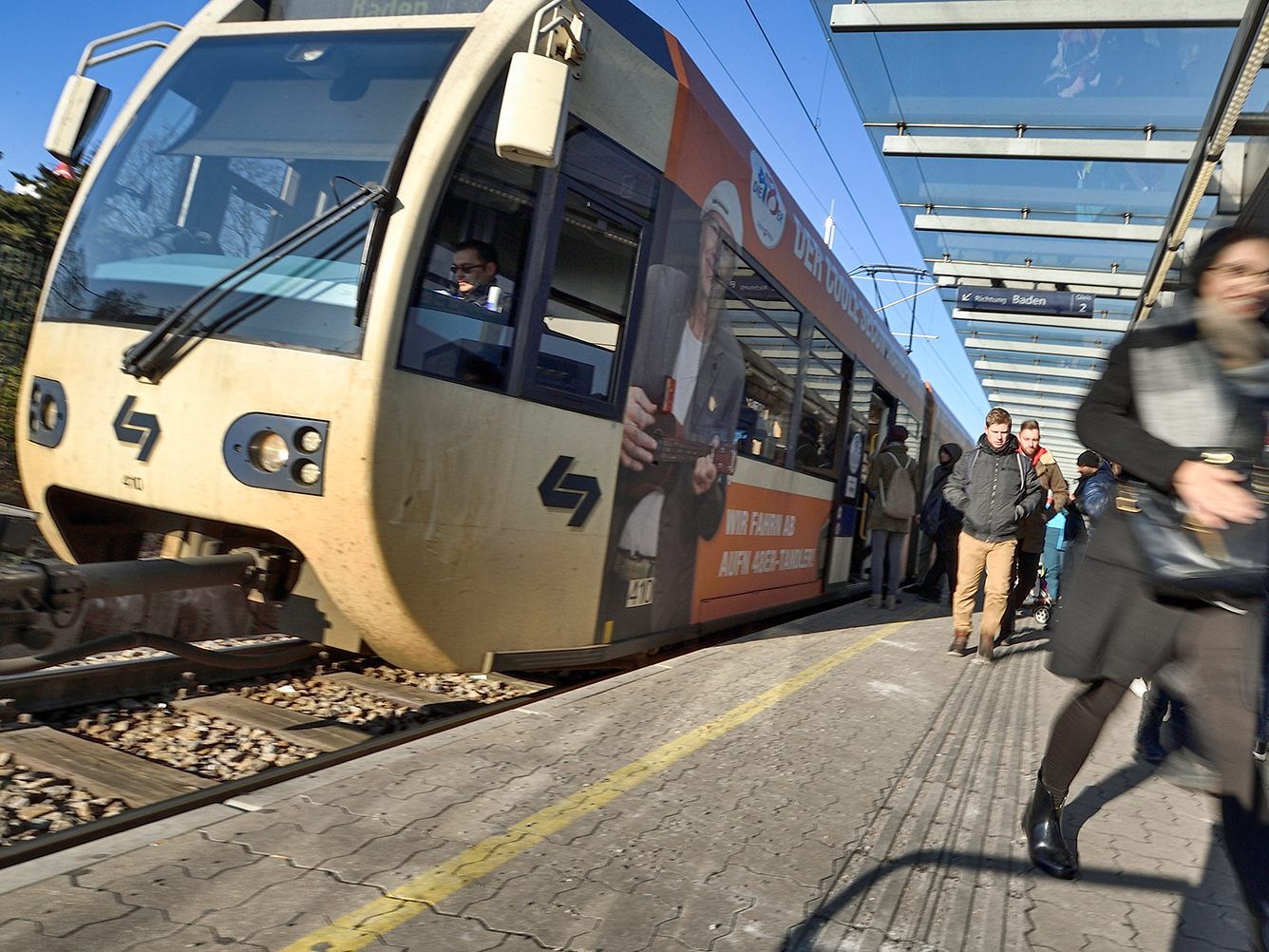 2019 legten die Züge der Badner Bahn insgesamt 1,9 Millionen Kilometer zurück.