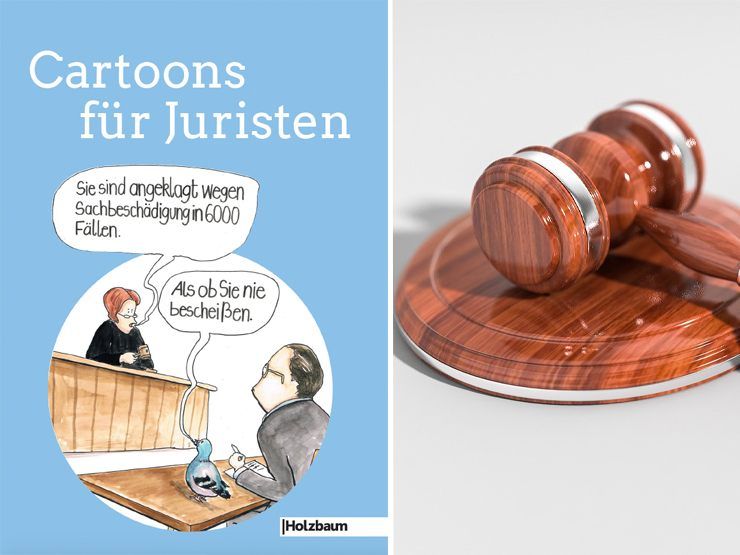 "Cartoons für Juristen" ist ideal für Juristen und jene, die wegen ihnen sitzen. "Cartoons für Juristen" ist ideal für Juristen und jene, die wegen ihnen sitzen.