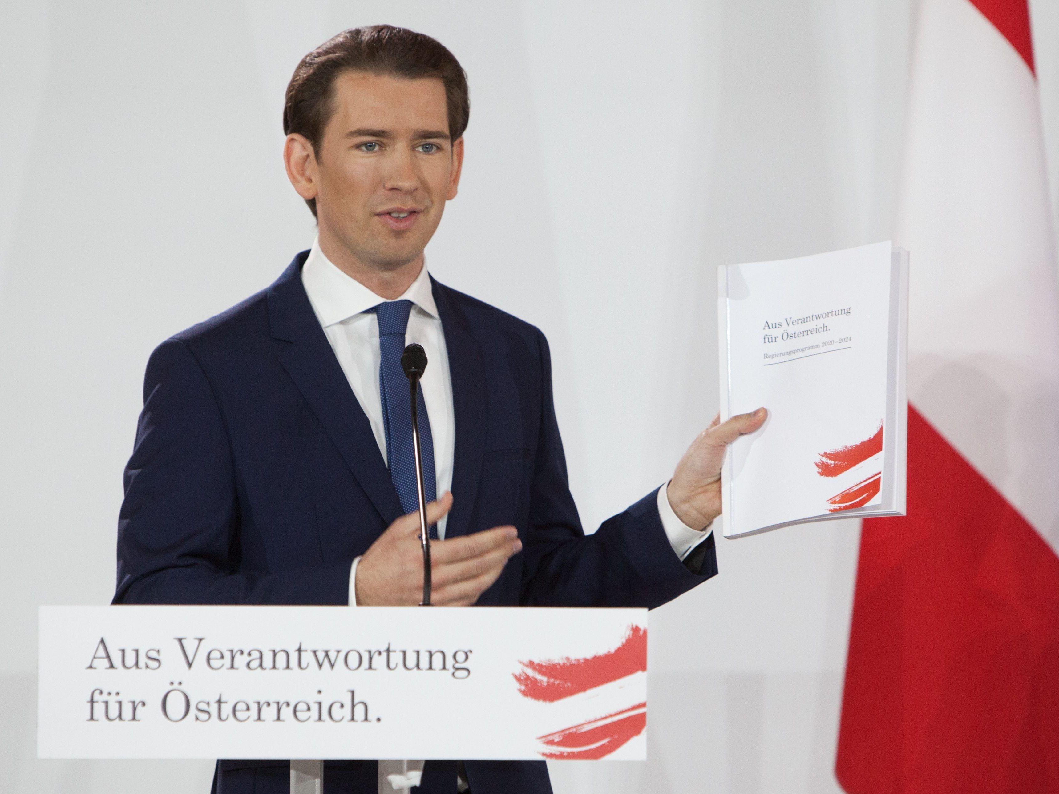 Das Regierungsprogramm trägt den Namen "Aus Verantwortung für Österreich".