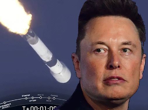 Rakete ins Meer gestürzt Rakete ins Meer gestürzt