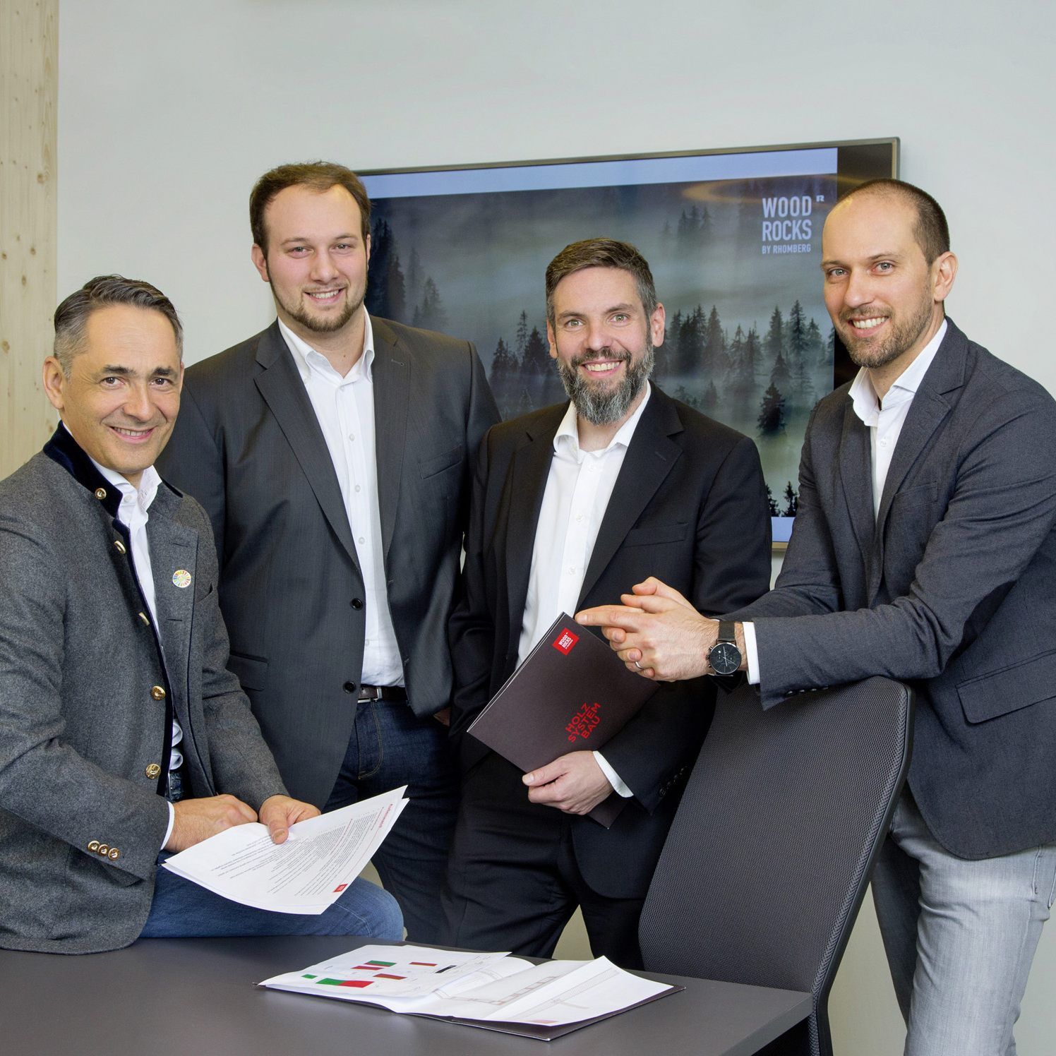 Hubert Rhomberg, Alexander Hilbe, Stefan Schrenk und Matthias Frick.