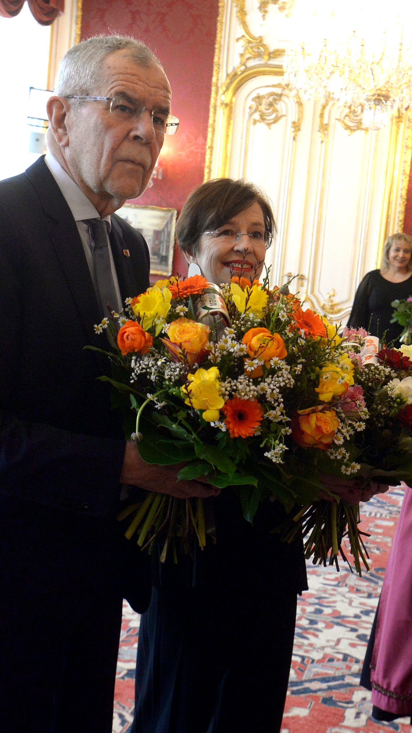 Am Freitag wurde die Floristen-Deligation in der Wiener Hofburg empfangen.