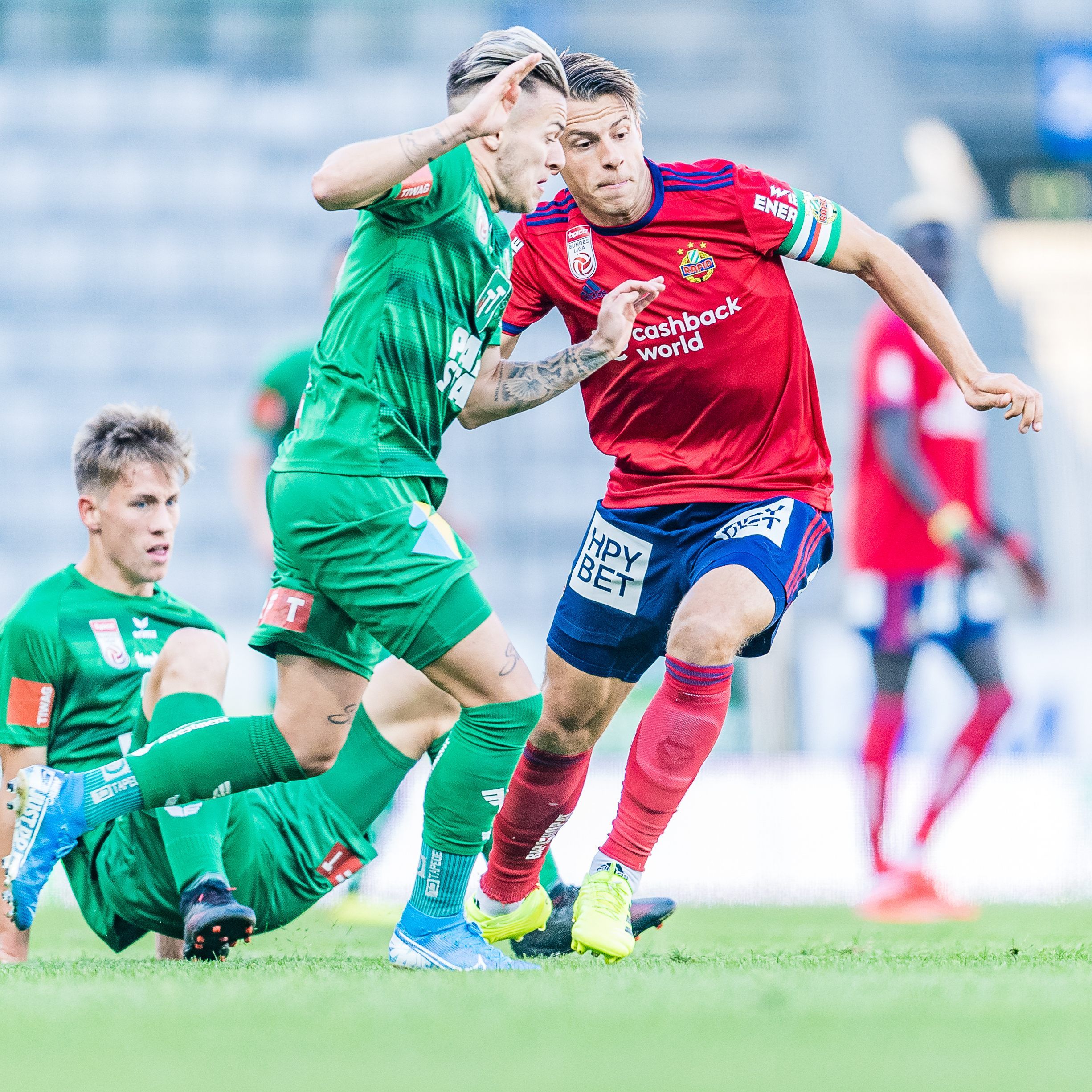 Hier sehen Sie das Match zwischen Rapid Wien und WSG Tirol live.