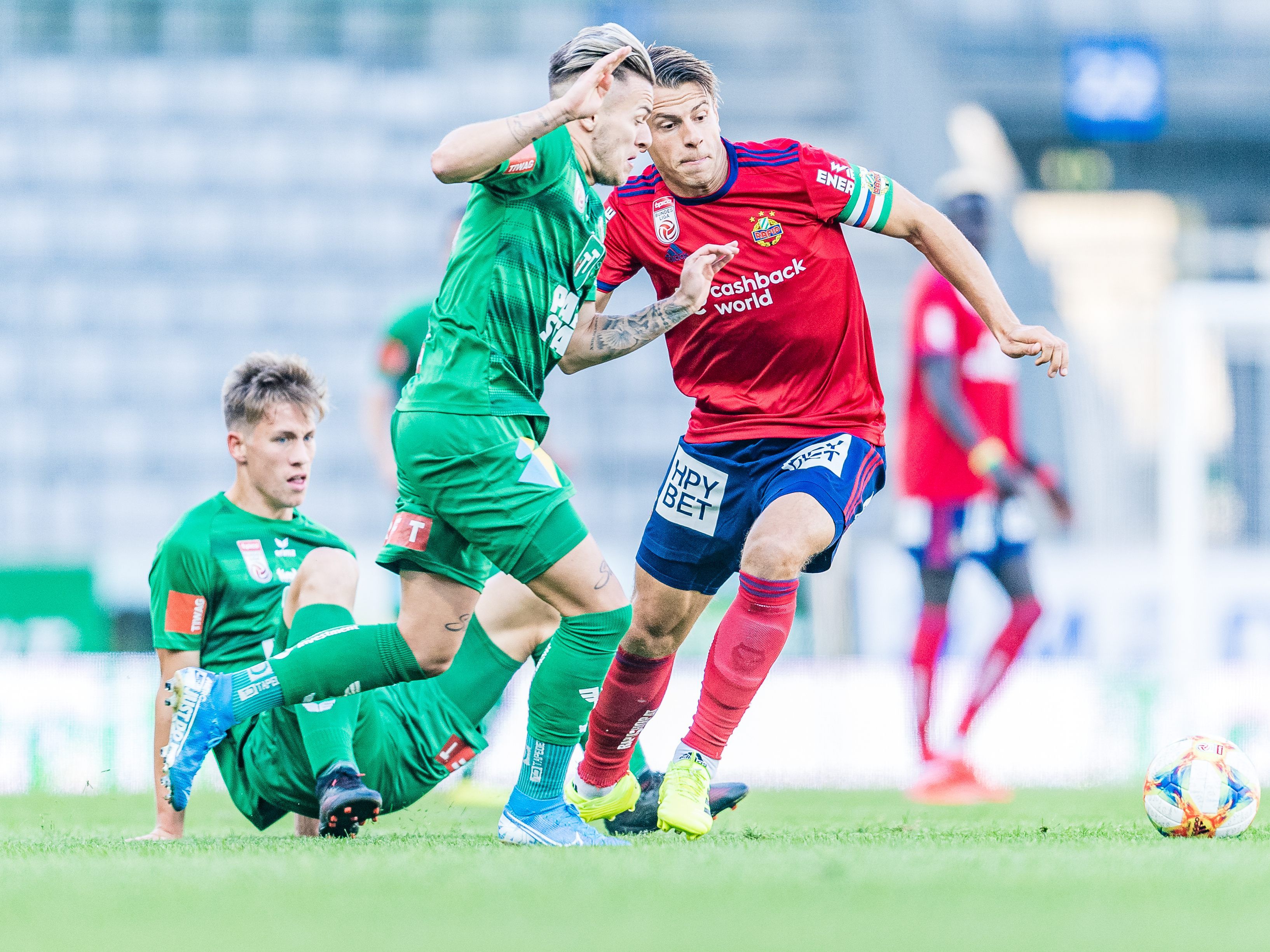 Hier sehen Sie das Match zwischen Rapid Wien und WSG Tirol live.