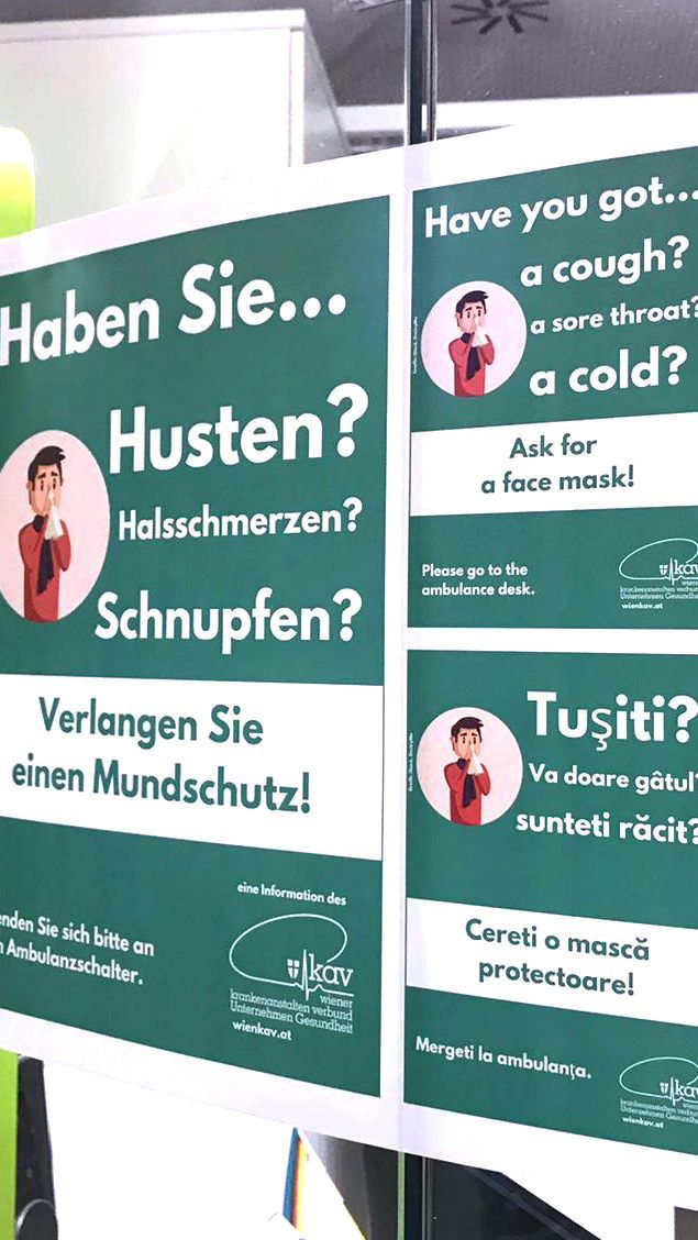 Grund für die Bitte ist vor allem der Anstieg der Influenza-Erkrankungen in Wien.