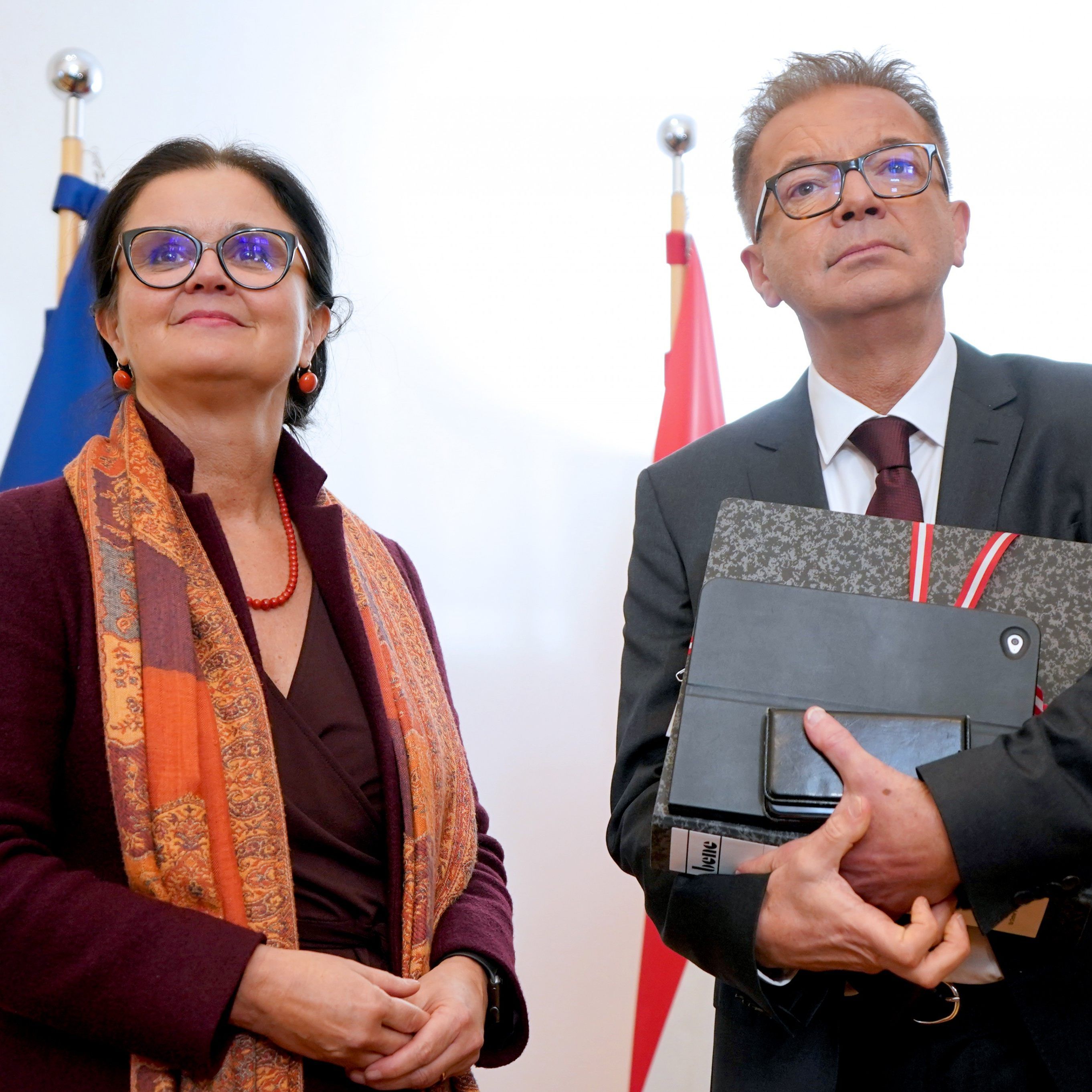 Die ehemalige Sozialministerin Brigitte Zarfl und Sozialminister Rudolf Anschober (Grüne)