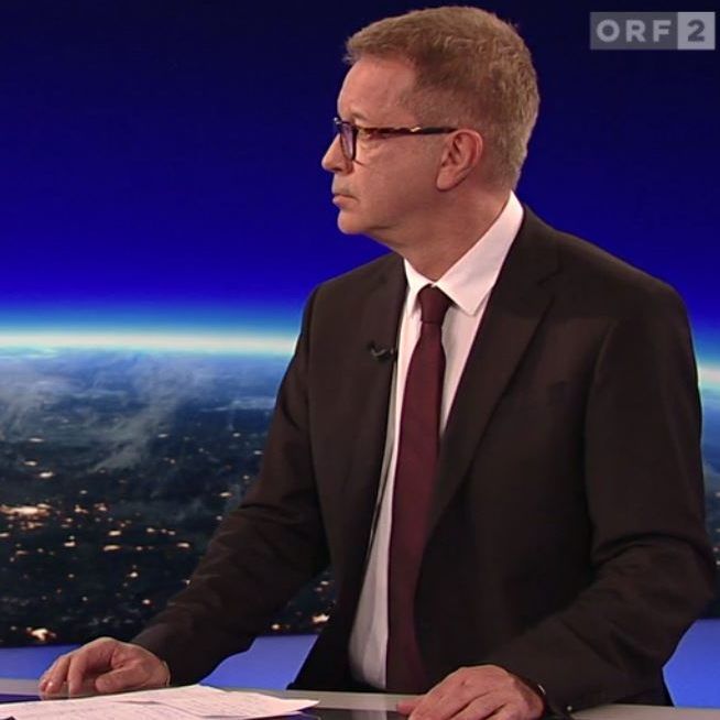 Gesundheitsminister Anschober bei Armin Wolf in der "ZIB2" am Dienstag Abend.