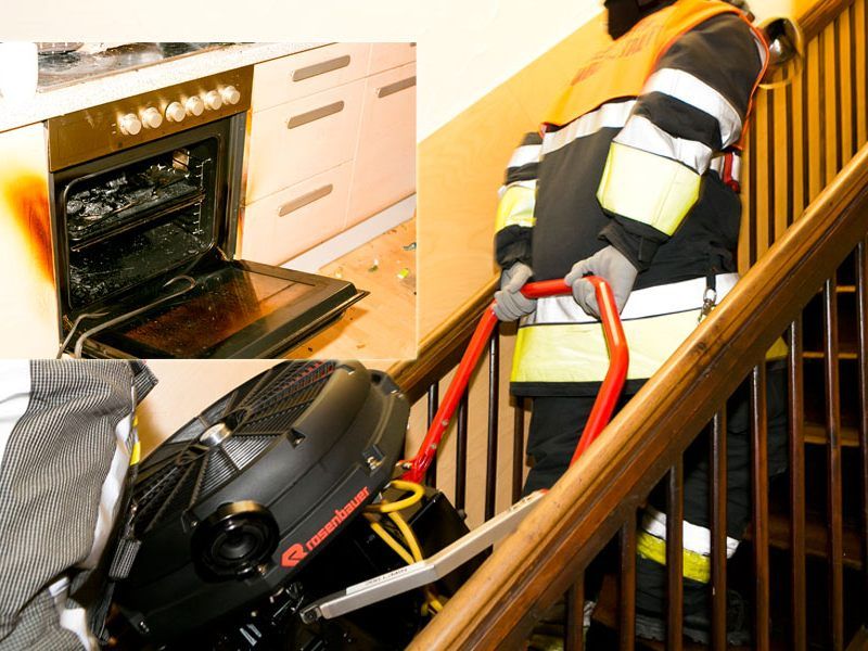 Die Wohnung wurde gelüftet, ein Brandschaden war nicht entstanden Die Wohnung wurde gelüftet, ein Brandschaden war nicht entstanden