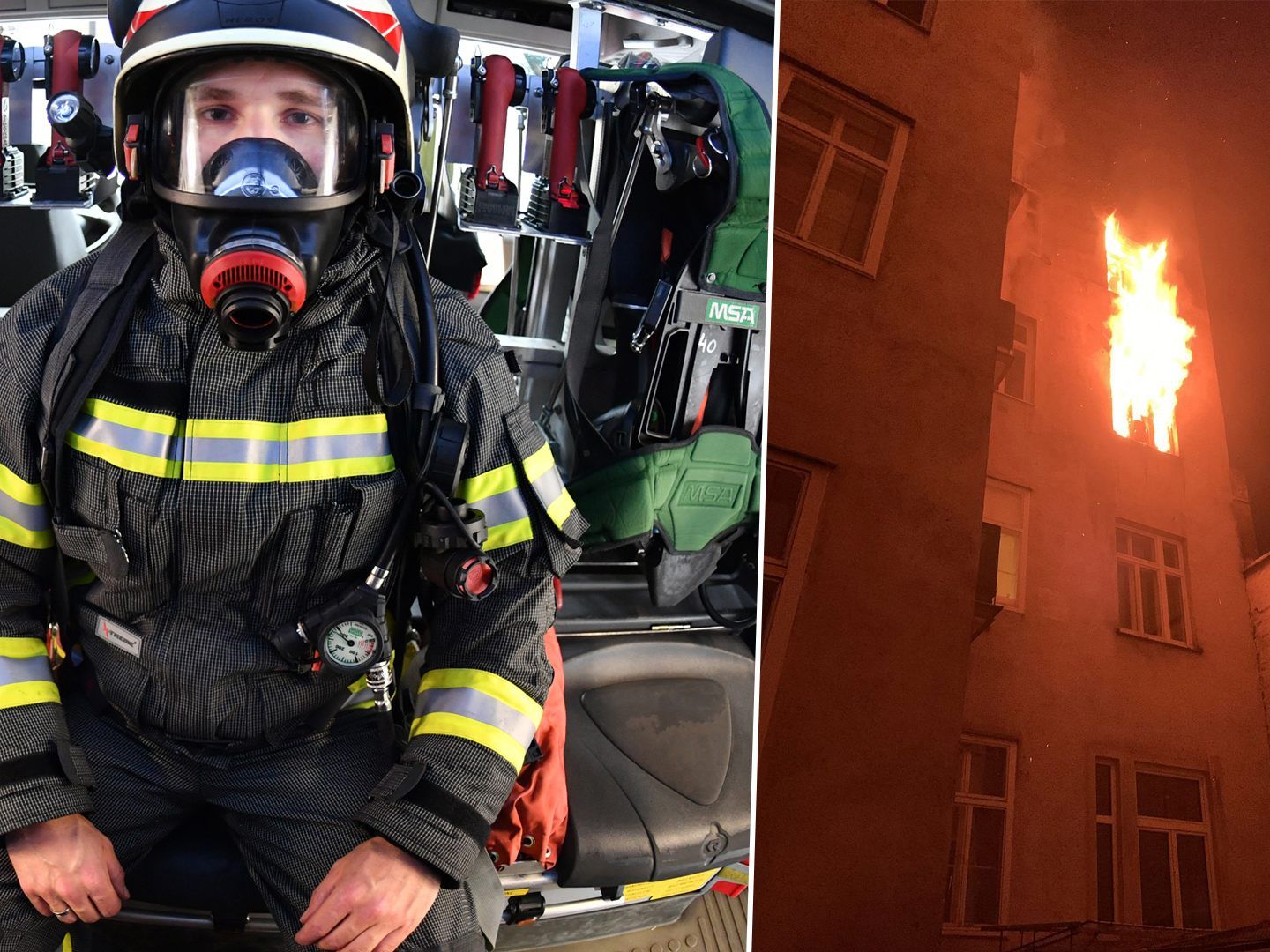 Die Berufsfeuerwehr Wien musste mit Atemmasken den Brand in Mariahilf löschen. Die Berufsfeuerwehr Wien musste mit Atemmasken den Brand in Mariahilf löschen.