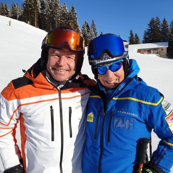 Marc Girardelli mit Vreni Schneider