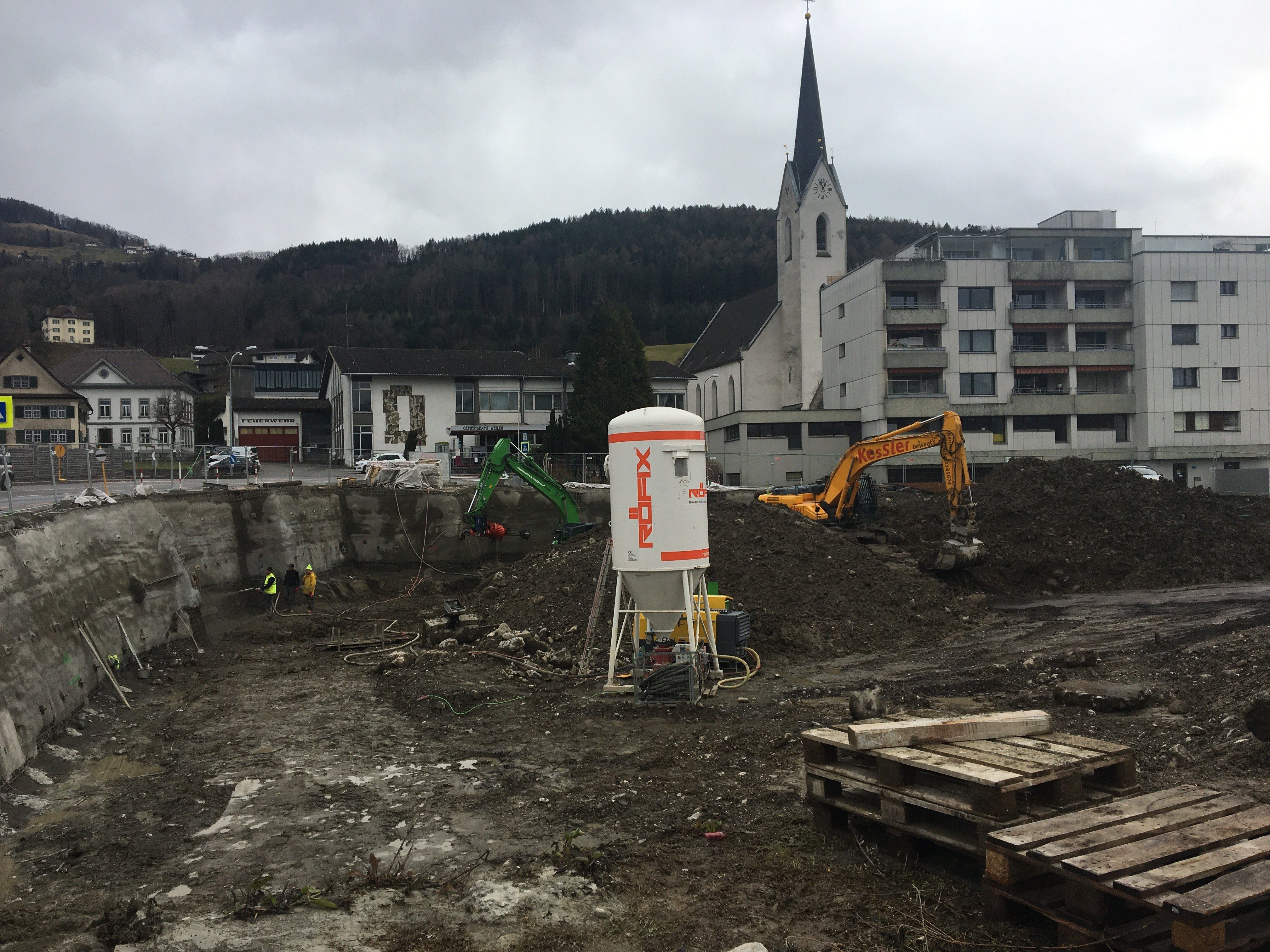 Baustelle "Dorfmitte Weiler"