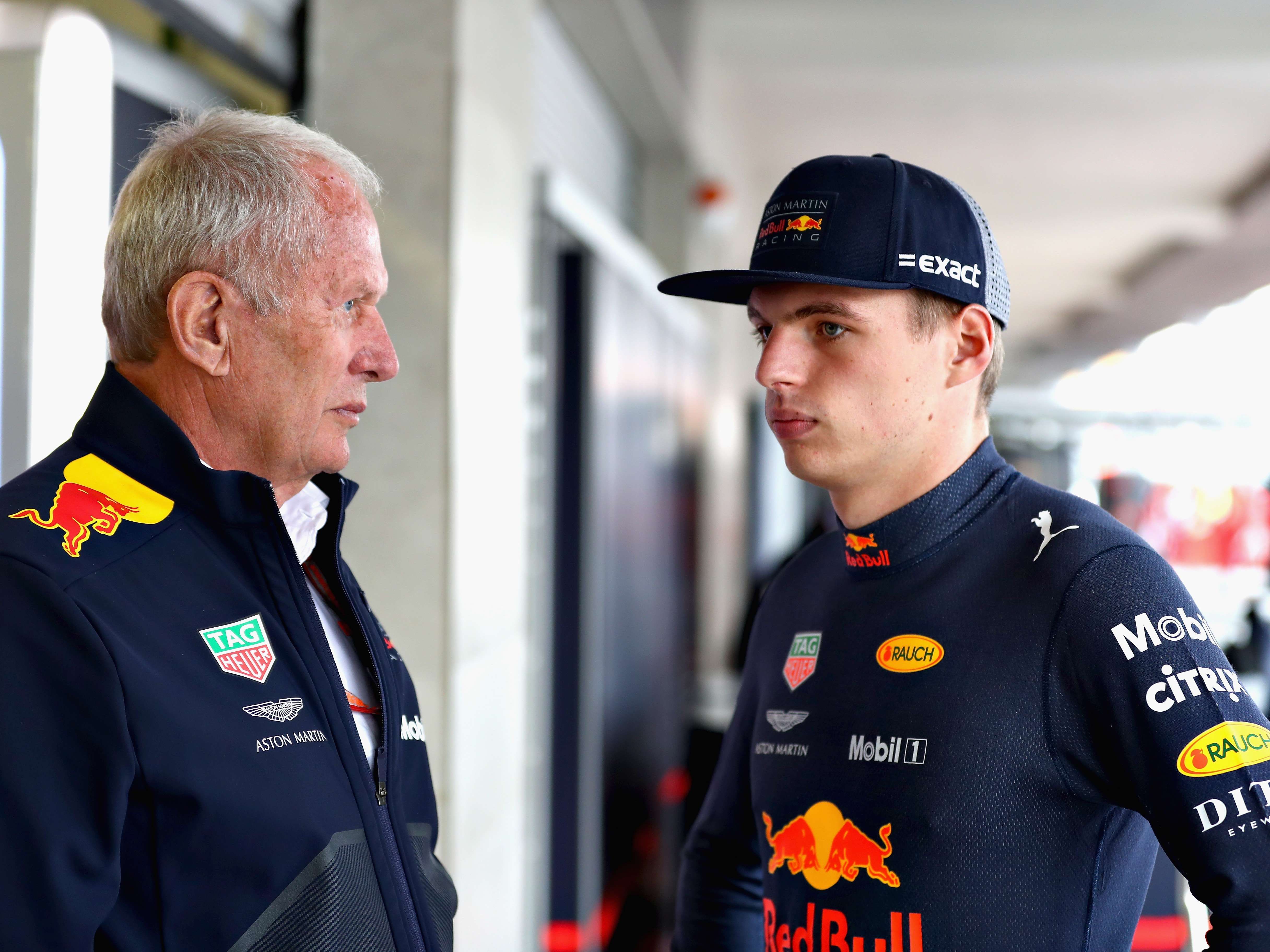 Helmut Marko mit Max Verstappen