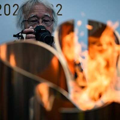 Das Olympische Feuer kam am Freitag in Japan an