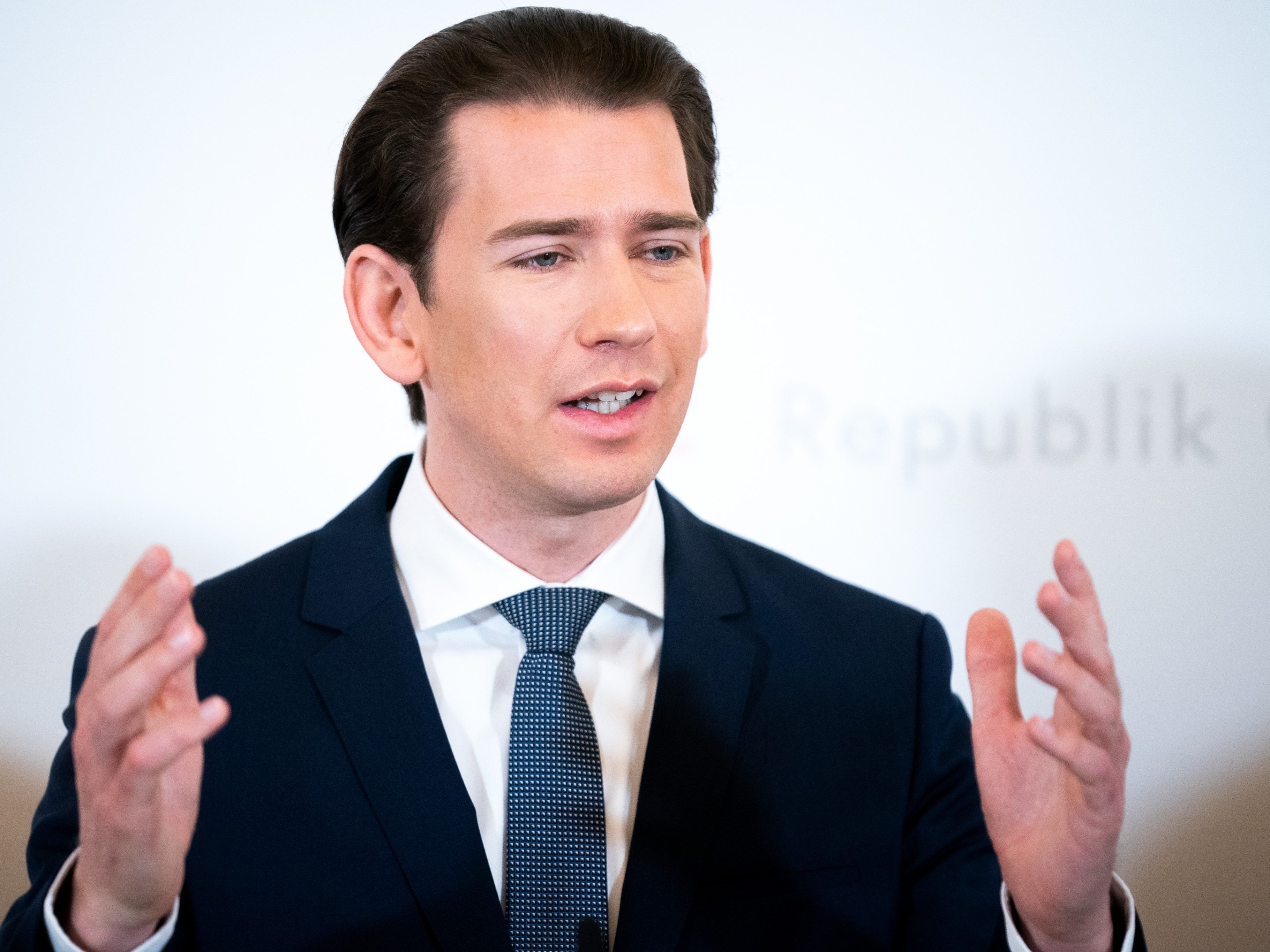 Bundeskanzler Sebastian Kurz (ÖVP) stellte ein 38-Milliarden-Hilfspaket vor