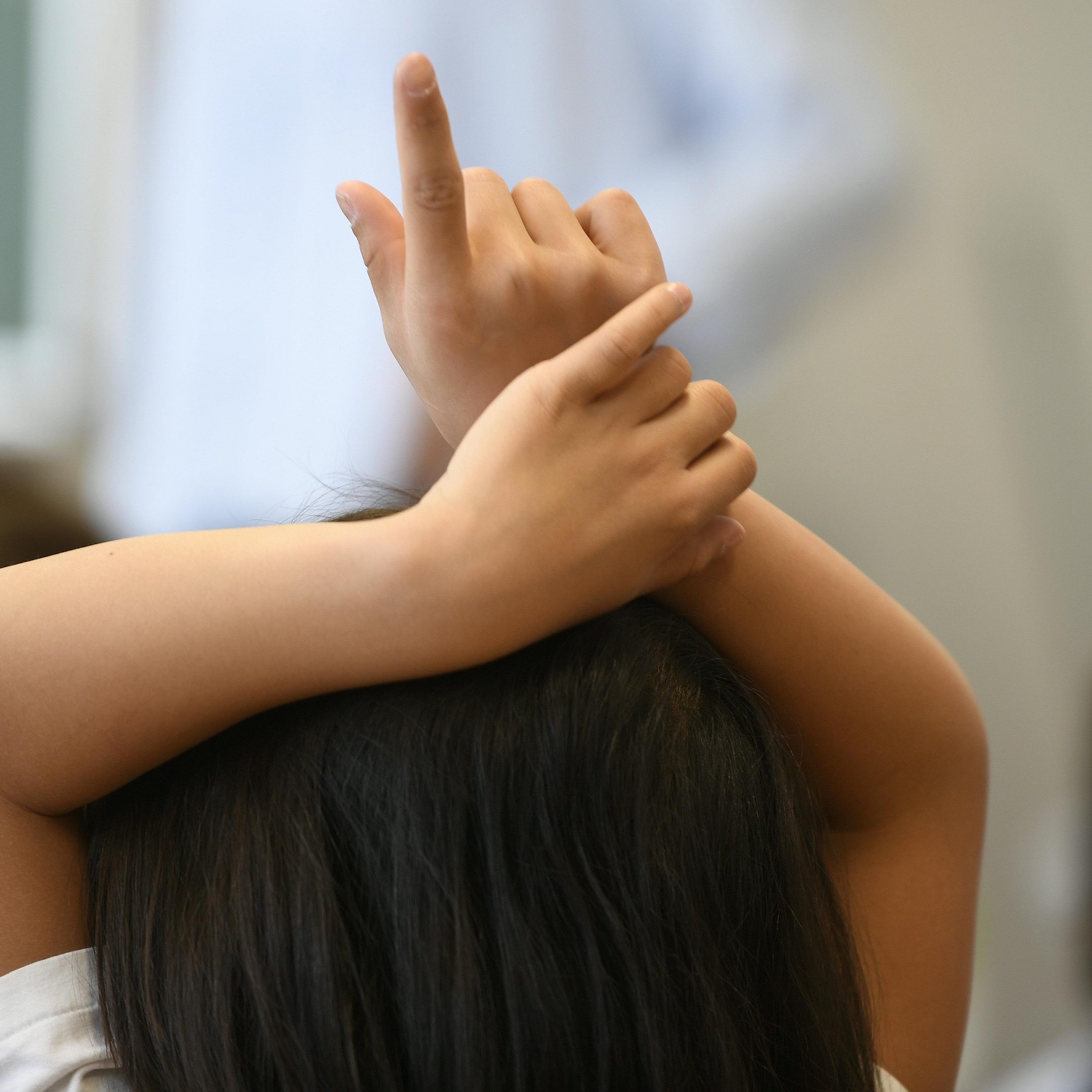 Eine Schulklasse wurde abgesondert.