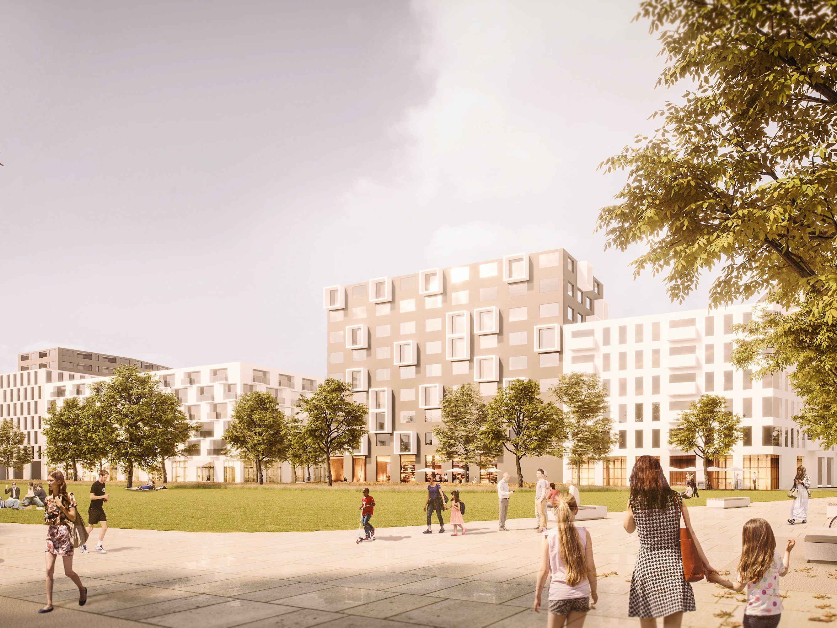 Mit dem "Neuen Landgut" entsteht ein neues Stadtviertel in Wien-Favoriten. Mit dem "Neuen Landgut" entsteht ein neues Stadtviertel in Wien-Favoriten.