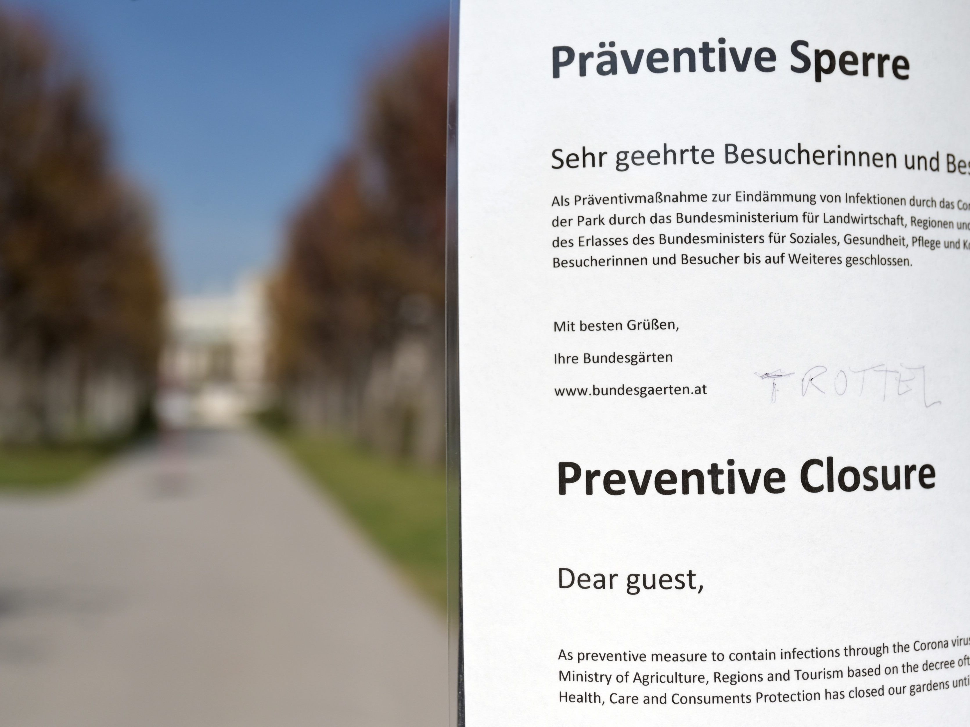 Wiens Bürgermeister Ludwig will die Bundesgärten wieder öffnen. Wiens Bürgermeister Ludwig will die Bundesgärten wieder öffnen.