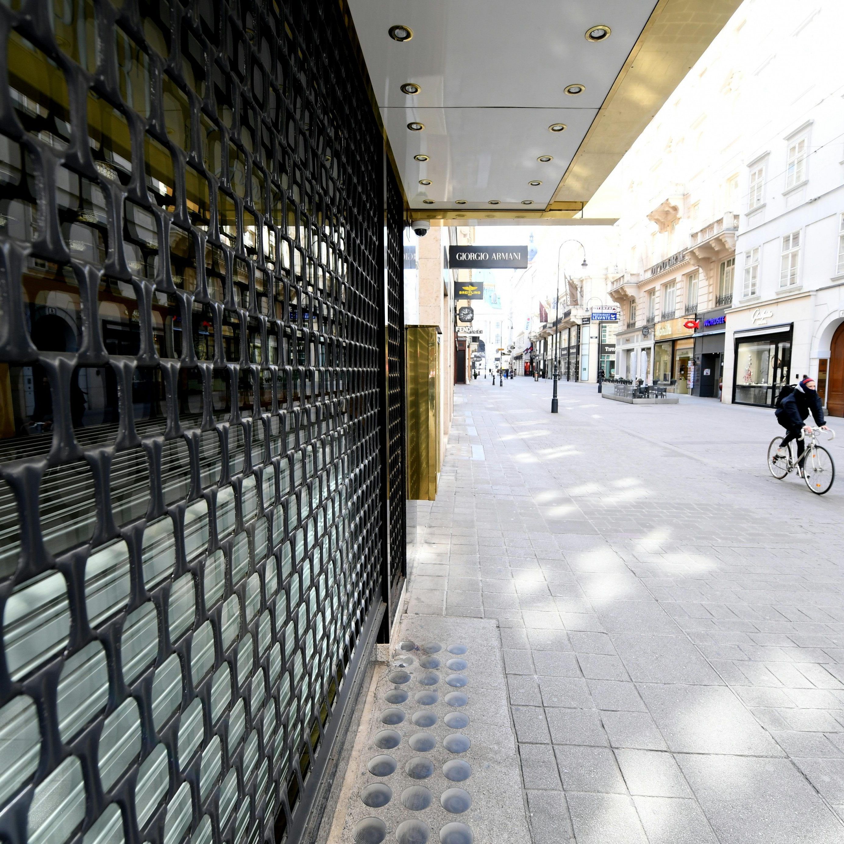 Coronavirus: 73 Prozent der Verkaufsflächen in Österreich sind derzeit ungenutzt.