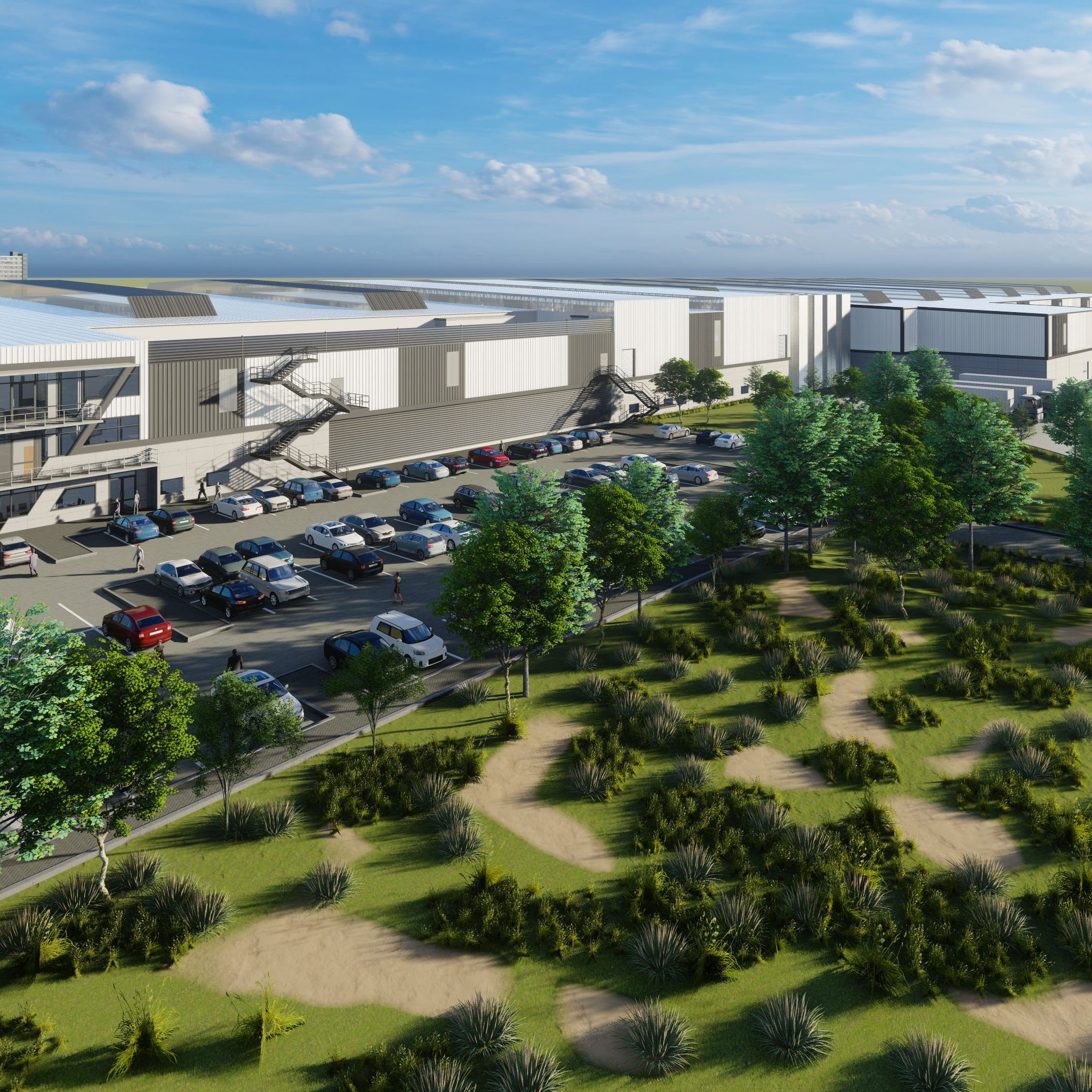 Das Gebäude in Lanseria umfasst eine Fläche von 30.000 Quadratkilometern.