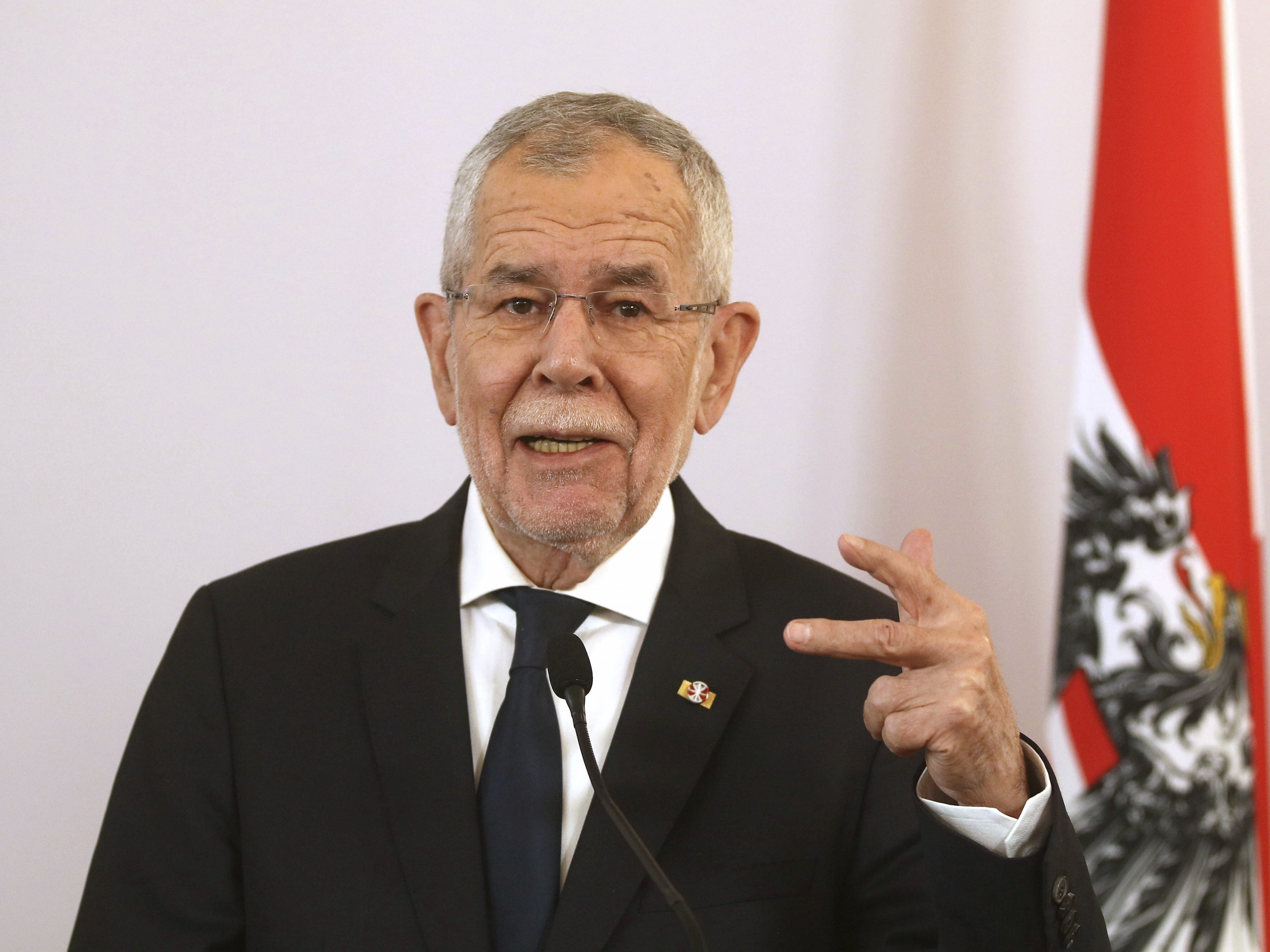 Van der Bellen bedankte sich bei der Bevölkerung.