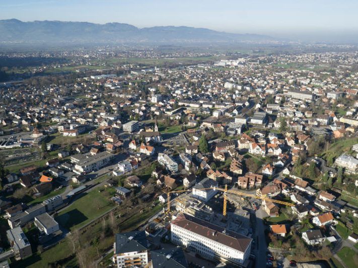 Götzis aus der Vogelperspektive