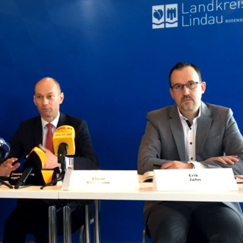 Der Landkreis Lindau informierte über die bestätigten Coronavirus-Fälle in Lindau.