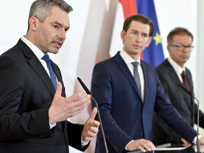 Nehammer - Kurz - Anschober -