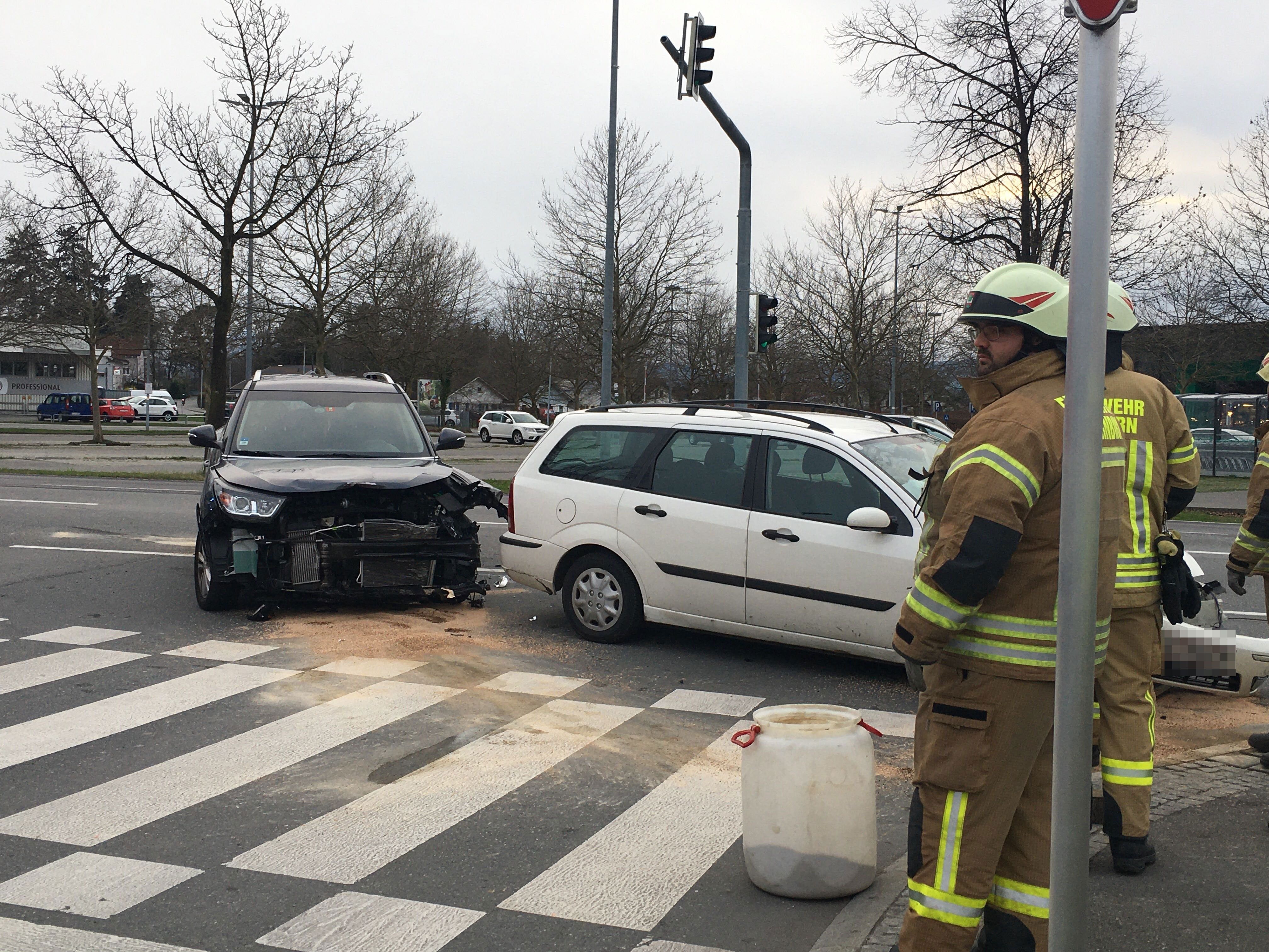Am Samstagnachmittag kam es in Dornbirn zu einem Verkehrsunfall.