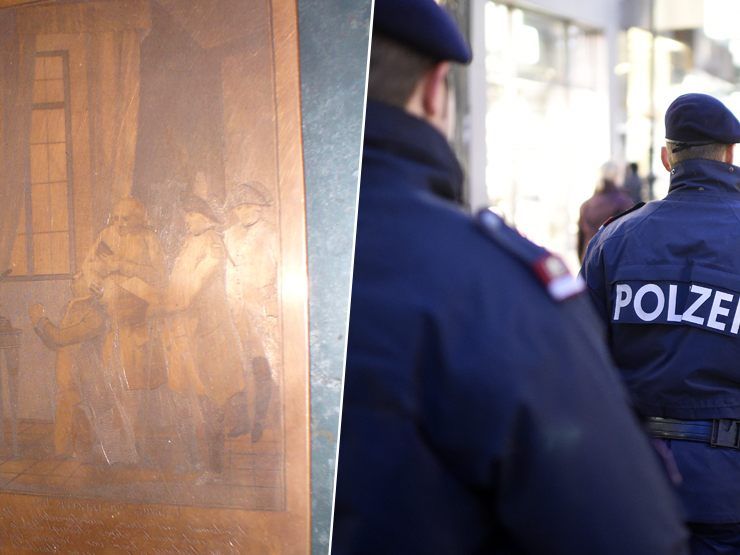 Einem Touristenführer fiel der Diebstahl der Kupferdruckplatte auf. Einem Touristenführer fiel der Diebstahl der Kupferdruckplatte auf.