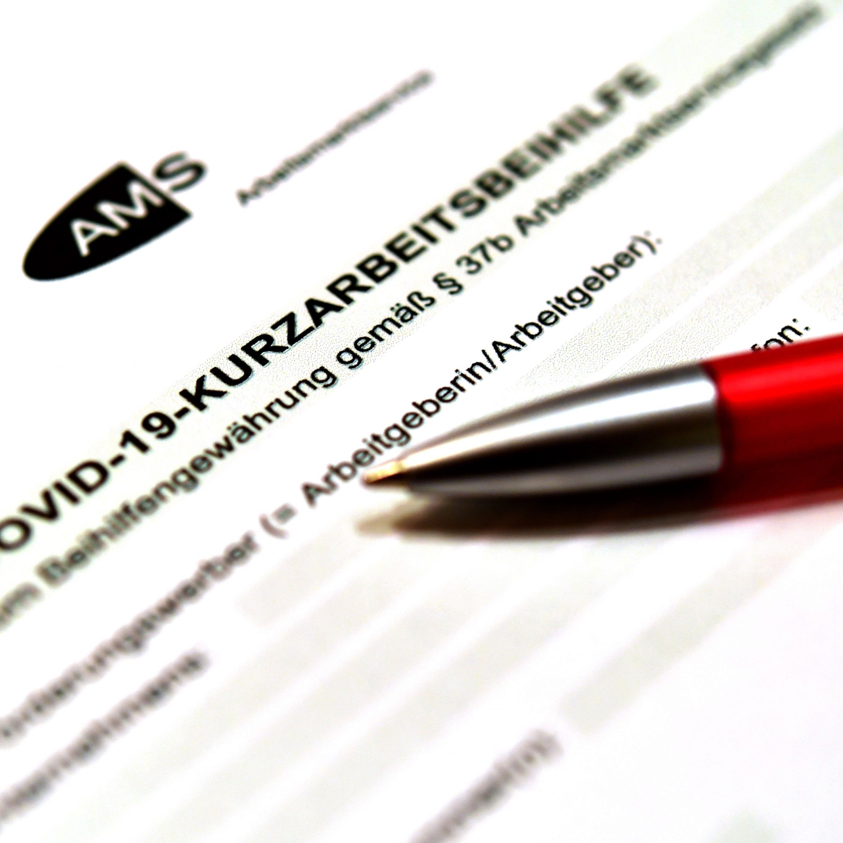 Rund 608.000 Jobs in Österreich von Kurzarbeit betroffen.