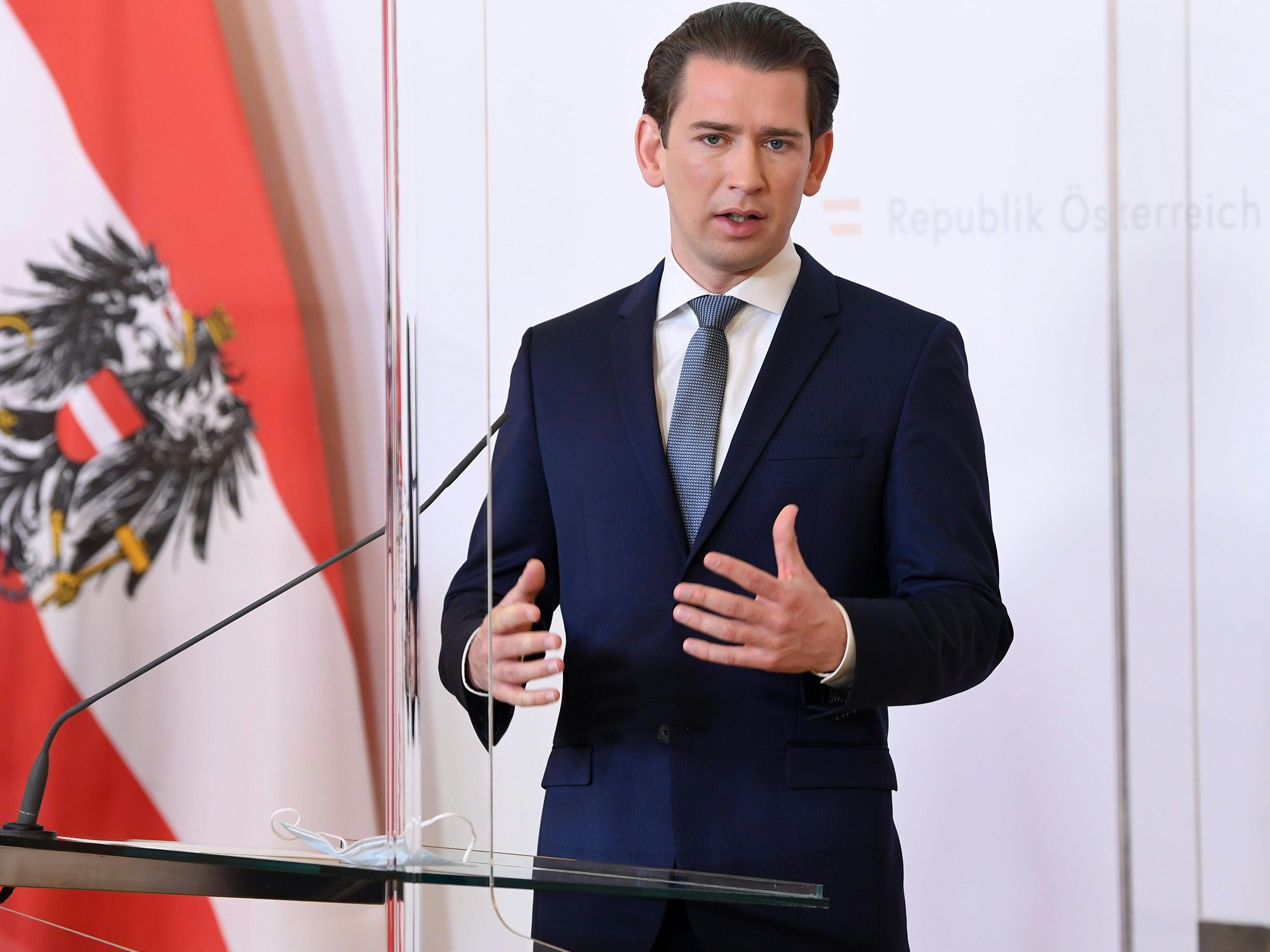 Sebastian Kurz rief einmal mehr zum Durchhalten auf.