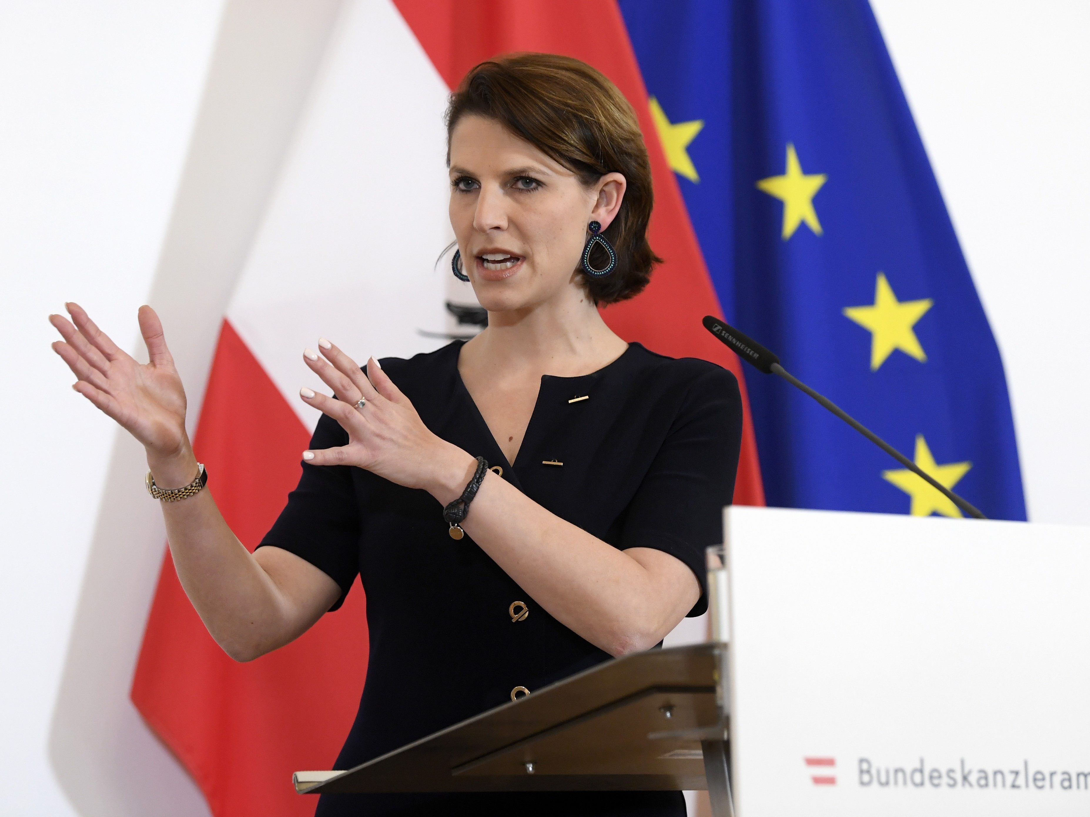 Europaministerin Edtstadler erklärte die Ausweitung der Sonderregelung für Pendler in Tschechien. Europaministerin Edtstadler erklärte die Ausweitung der Sonderregelung für Pendler in Tschechien.