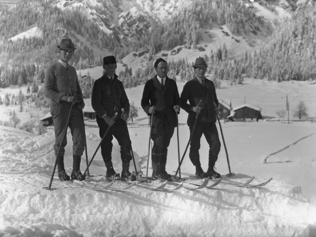 Skifahrer Klostertal