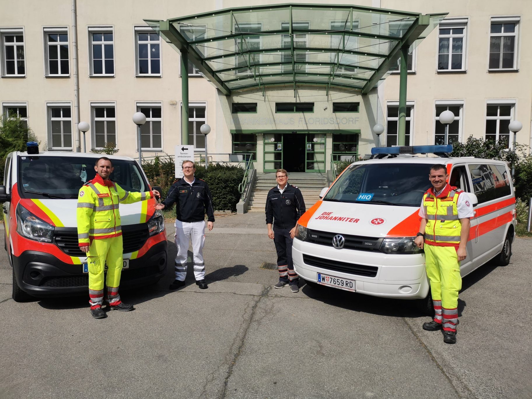 Das ehemalige Krankenhaus Nord in Wien-Floridsdorf wird zum Betreuungszentrum für Coronavirus-Betroffene.