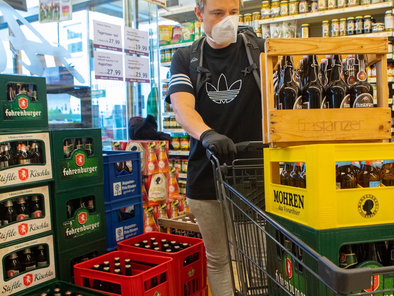 Im Handel wird fast ausschließlich Flaschenbier verkauft.