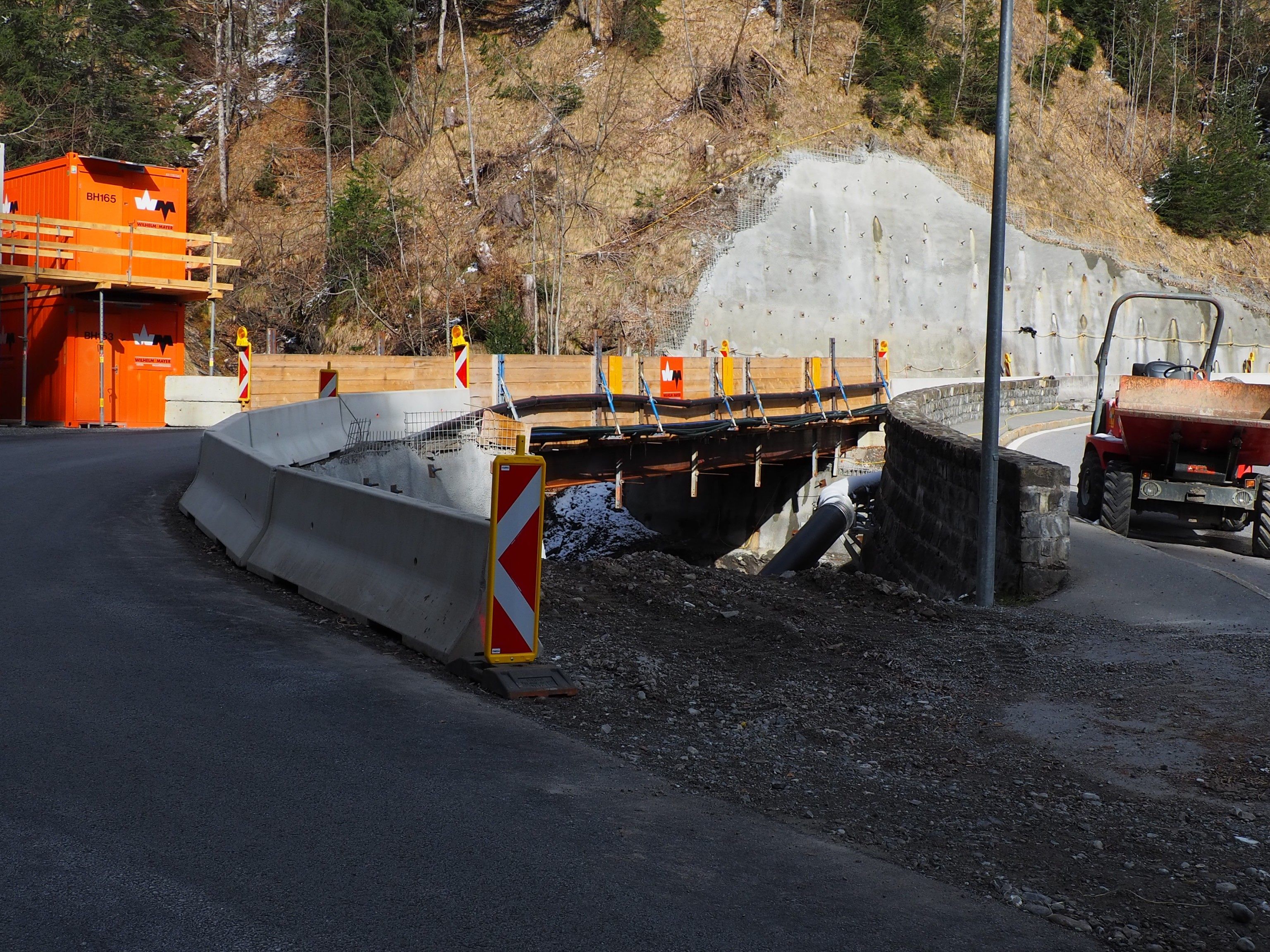 Die Baustelle an der L51