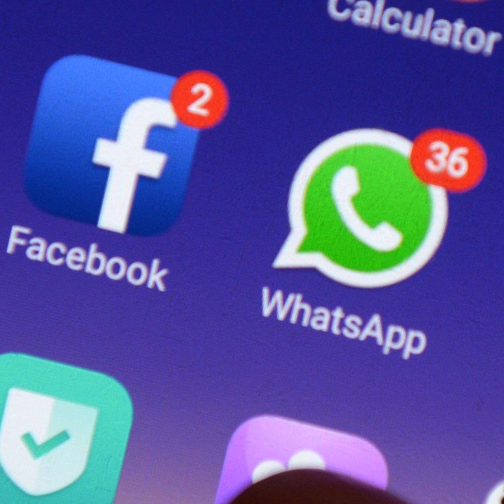 WhatsApp und Instagram sind beide Teil des Facebook-Konzerns.