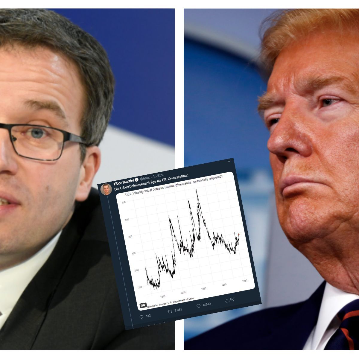 Die Arbeitslosenzahlen schnellen in die Höhe.