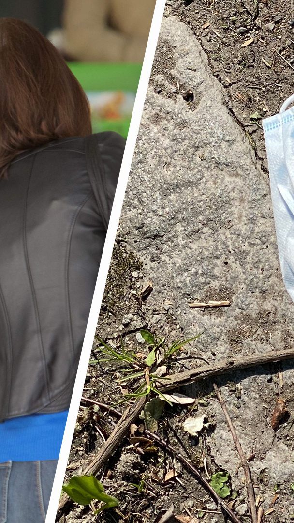 Achtlos weggeworfene Gratis-Masken sorgen für Aufregung.