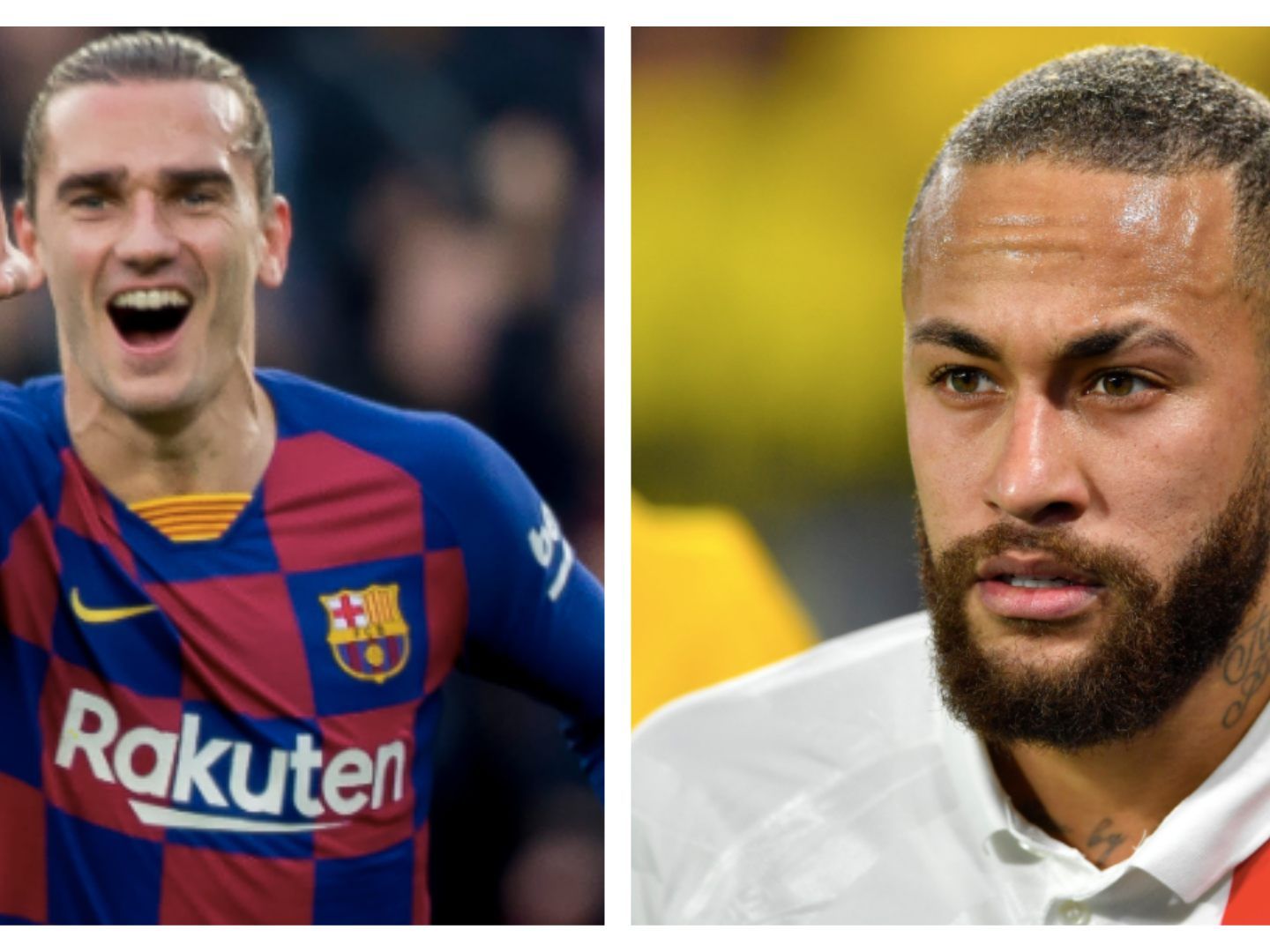 Griezmann und Neymar. Griezmann und Neymar.