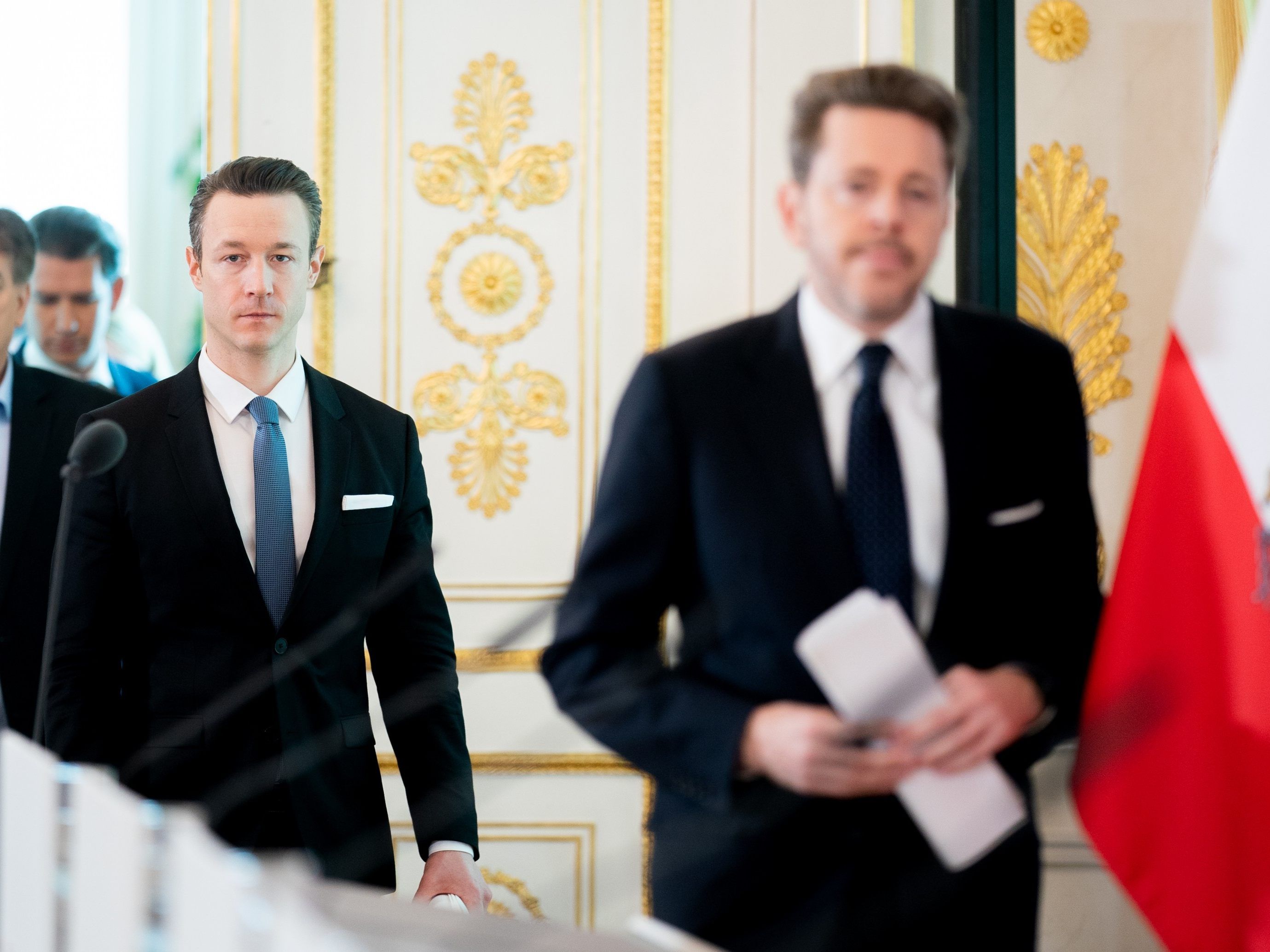 Zur Runde gesellt sich heute auch WKO-Präsident Harald Mahrer.