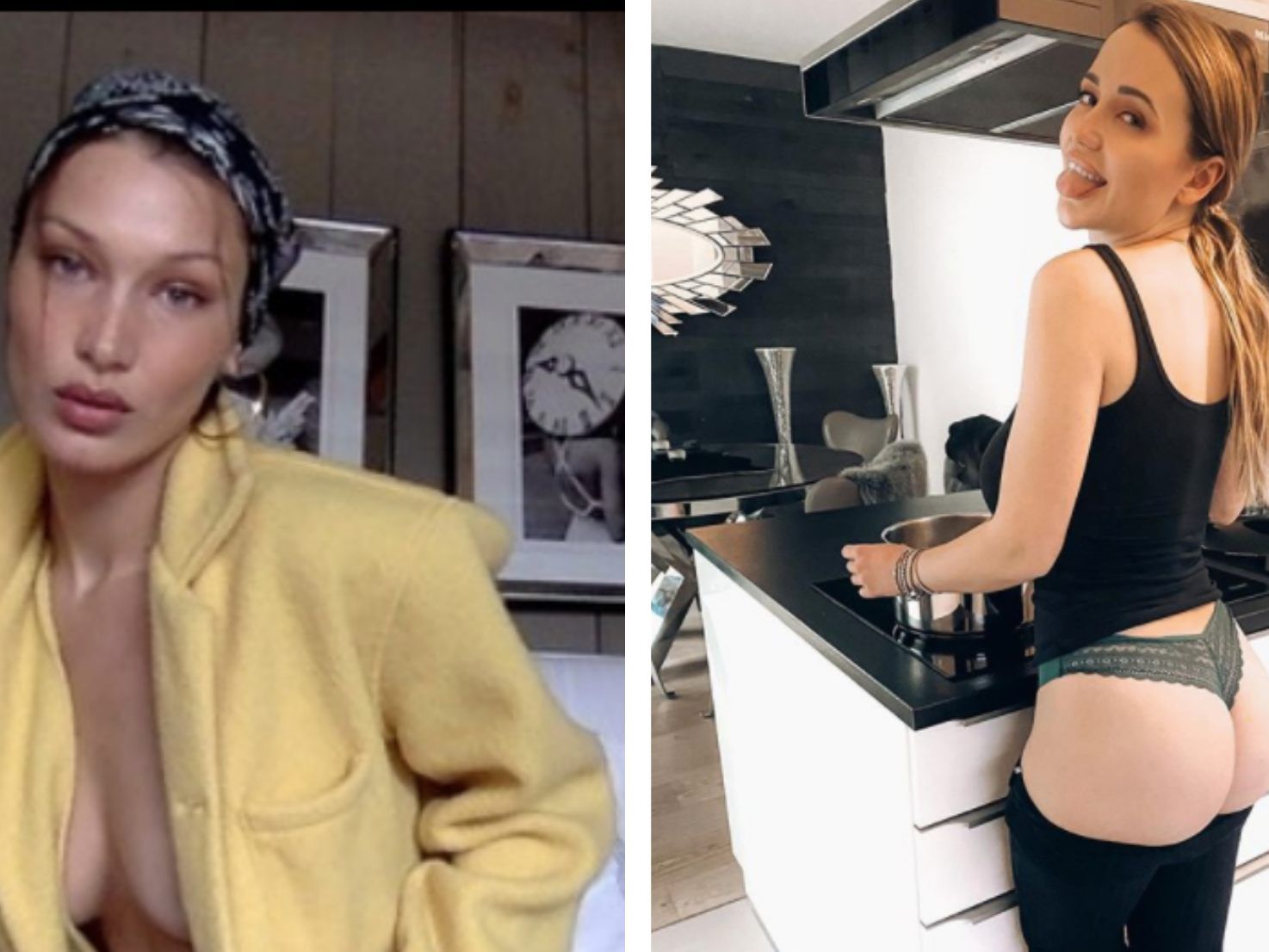 Bella Hadid und Cathy Lugner. Bella Hadid und Cathy Lugner.