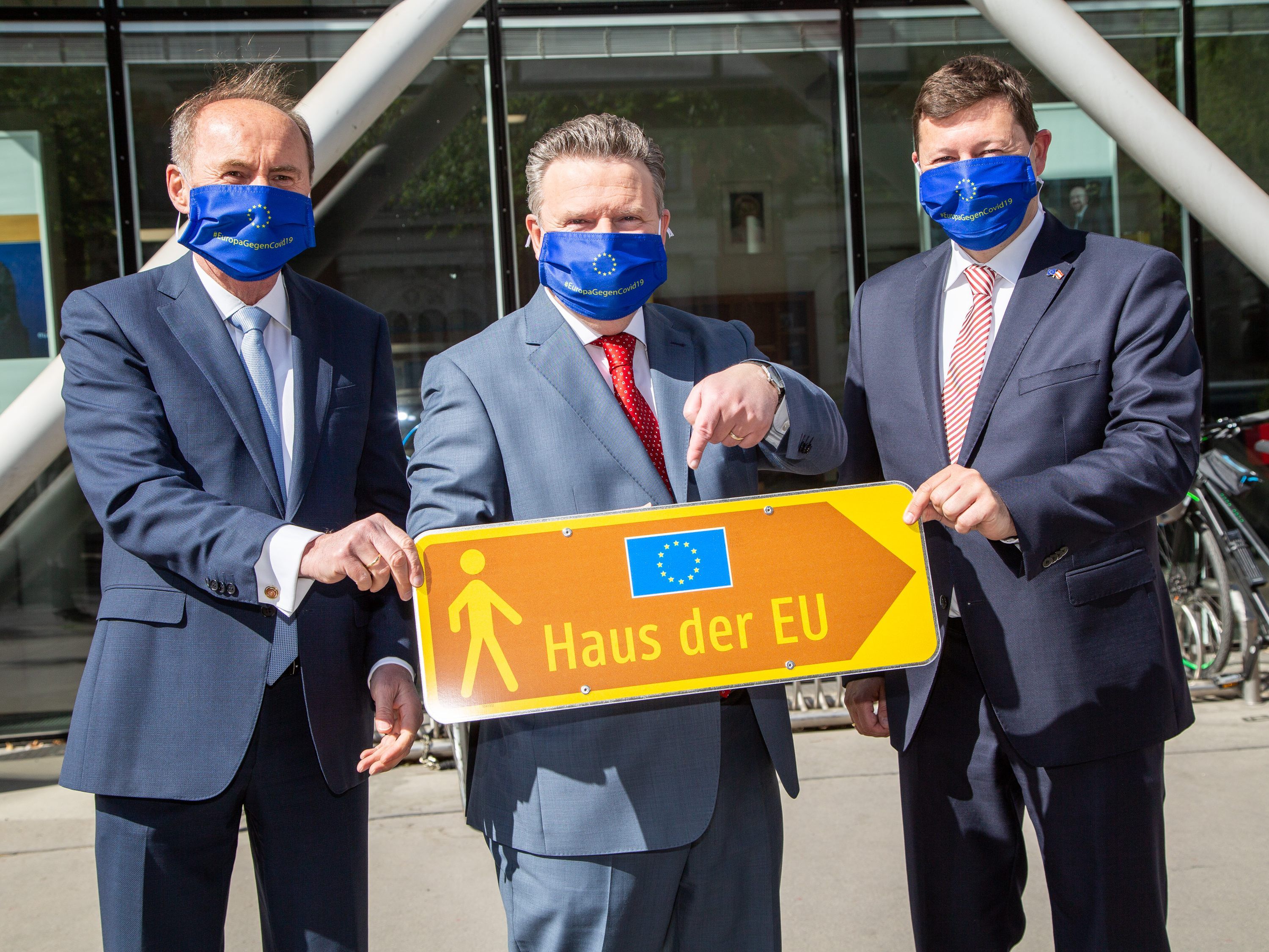 Ab Mittwoch führt ein beschilderter Weg zum Haus der Europäischen Union. Ab Mittwoch führt ein beschilderter Weg zum Haus der Europäischen Union.
